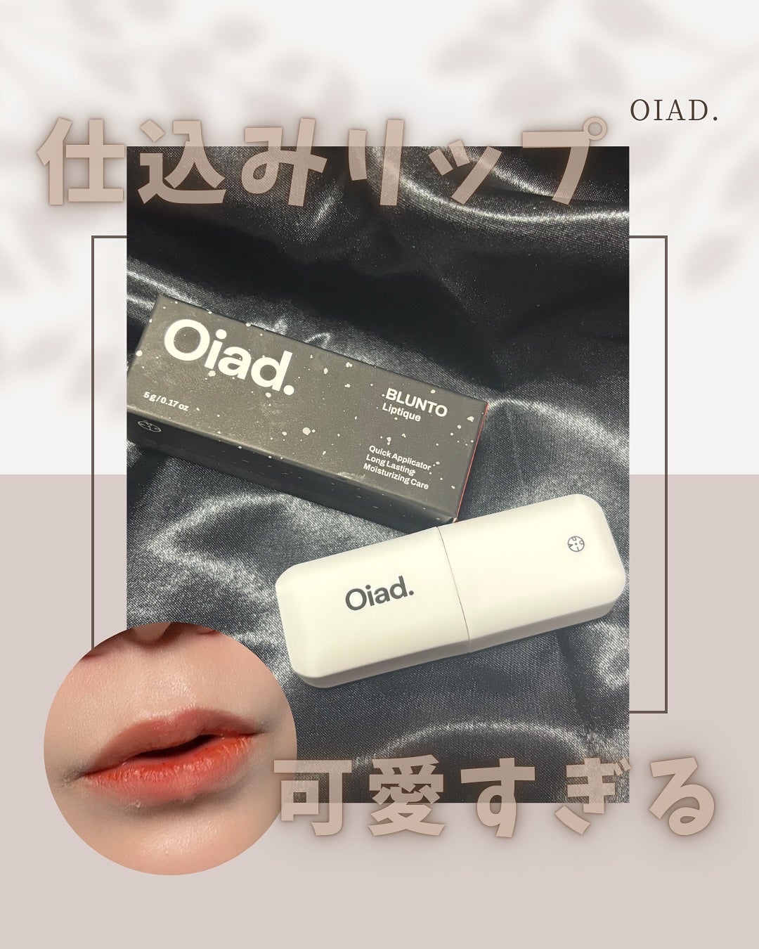 リップティーク/oiad/口紅を使ったクチコミ(1枚目)