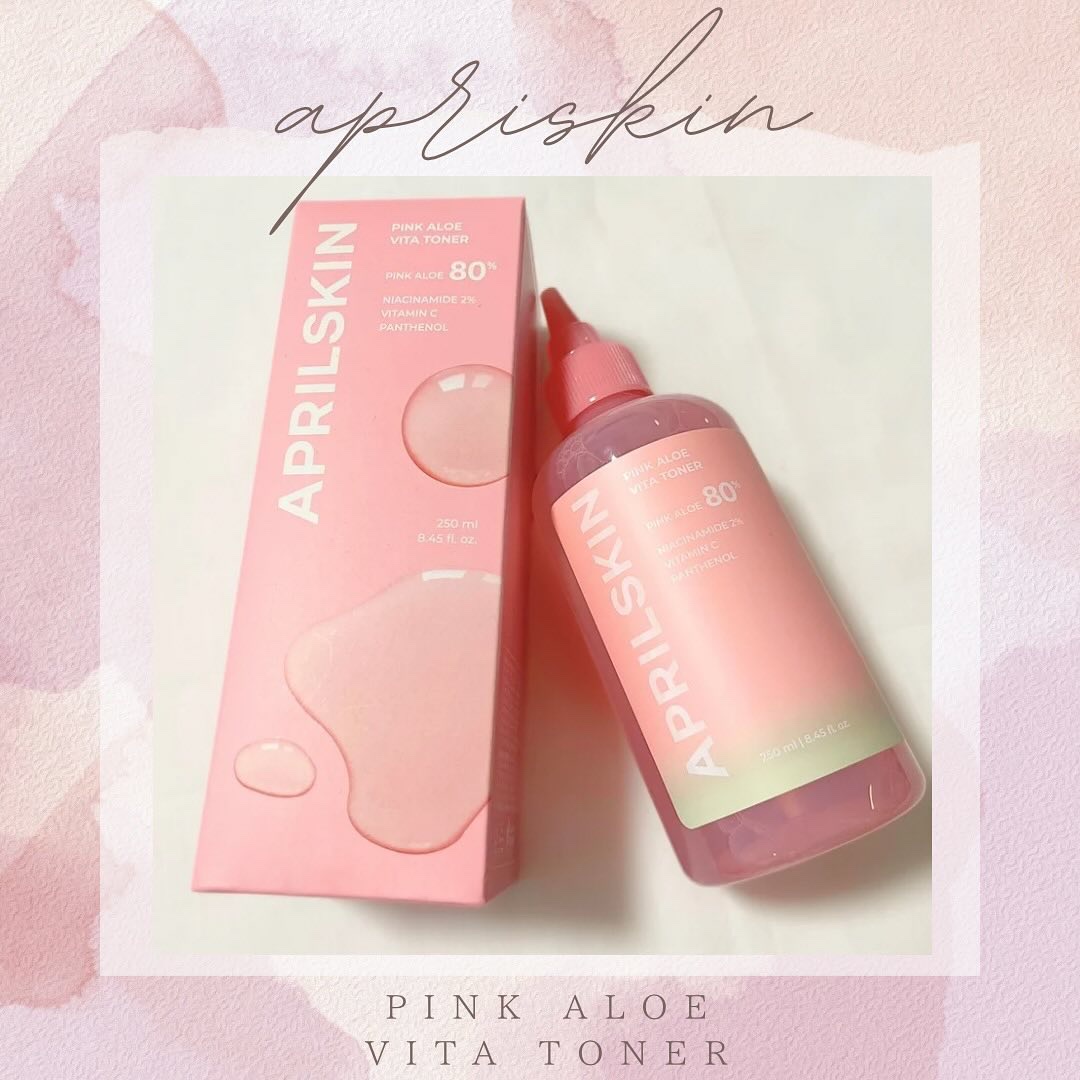 ピンクアロエビタトナー/APRILSKIN/化粧水を使ったクチコミ（1枚目）