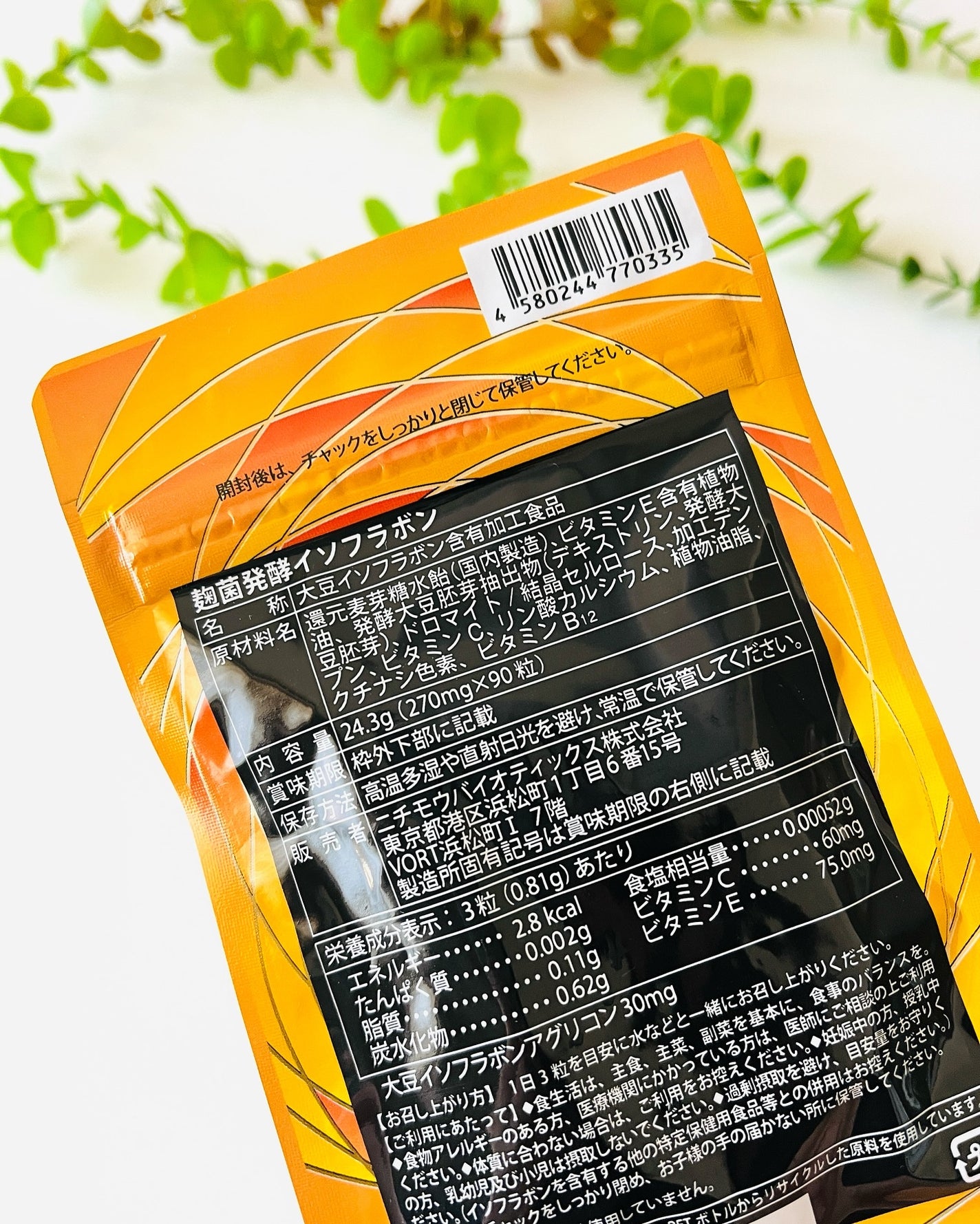 麹菌発酵イソフラボン 葉酸/ISOLACOM/健康サプリメントを使ったクチコミ(2枚目)