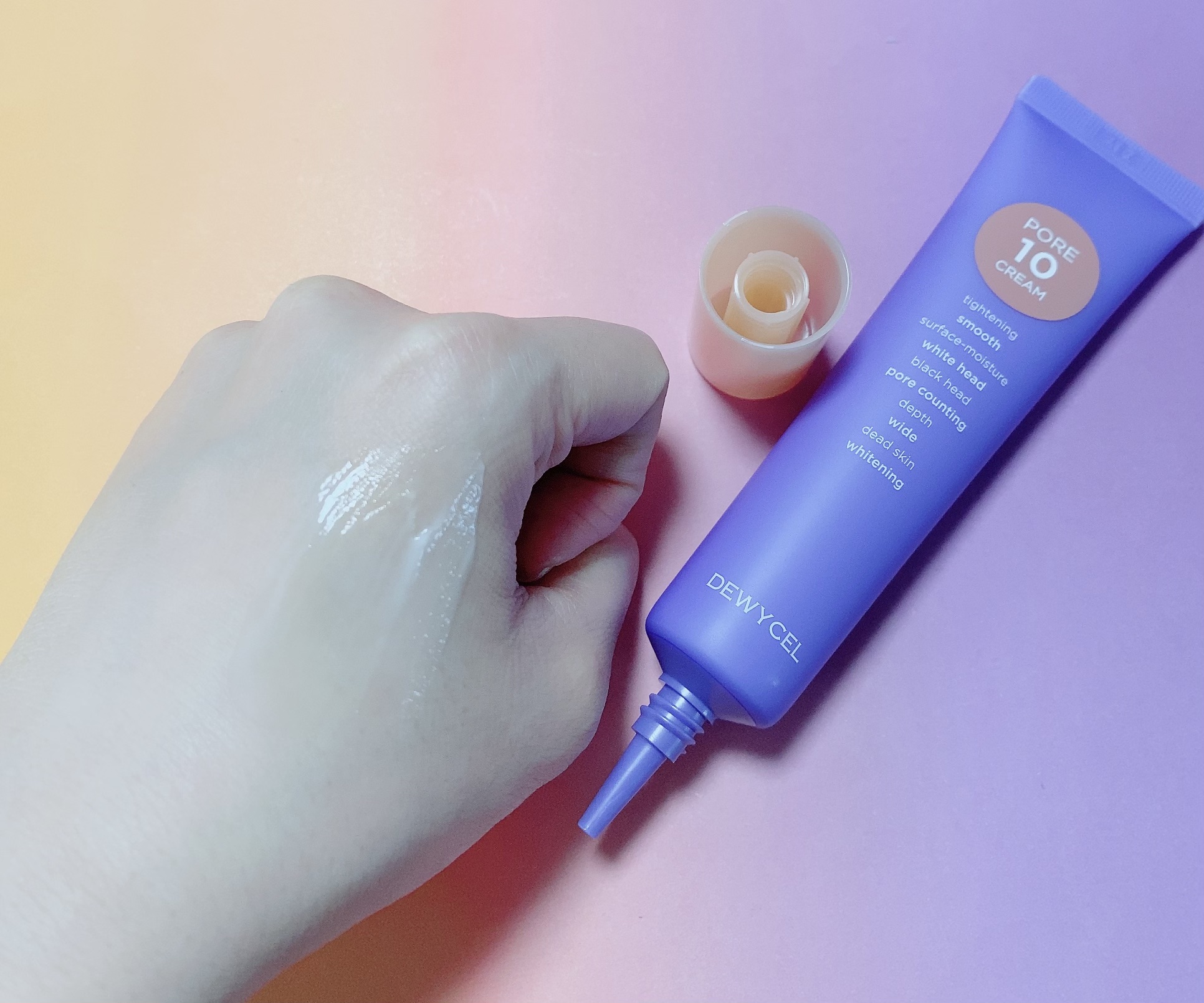 ポアーテンクリーム/DEWYCEL/化粧下地を使ったクチコミ（3枚目）