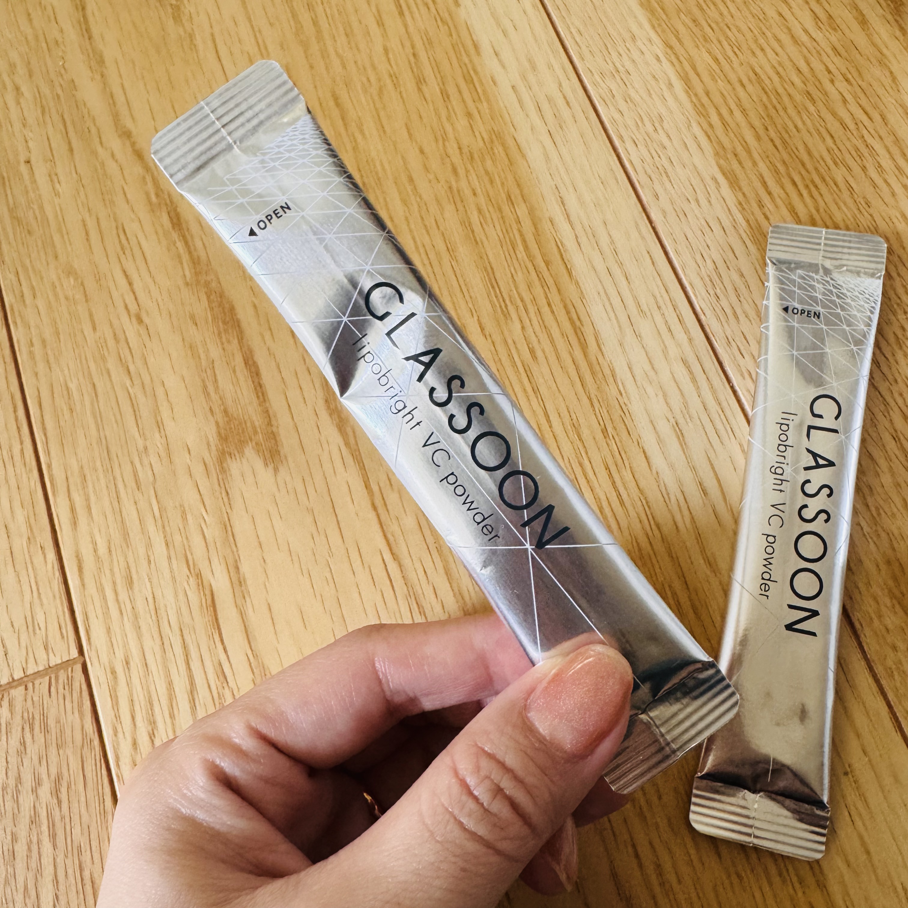 グラスーン　リポブライト　ＶＣパウダー/GLASSOON/美容サプリメントを使ったクチコミ（2枚目）