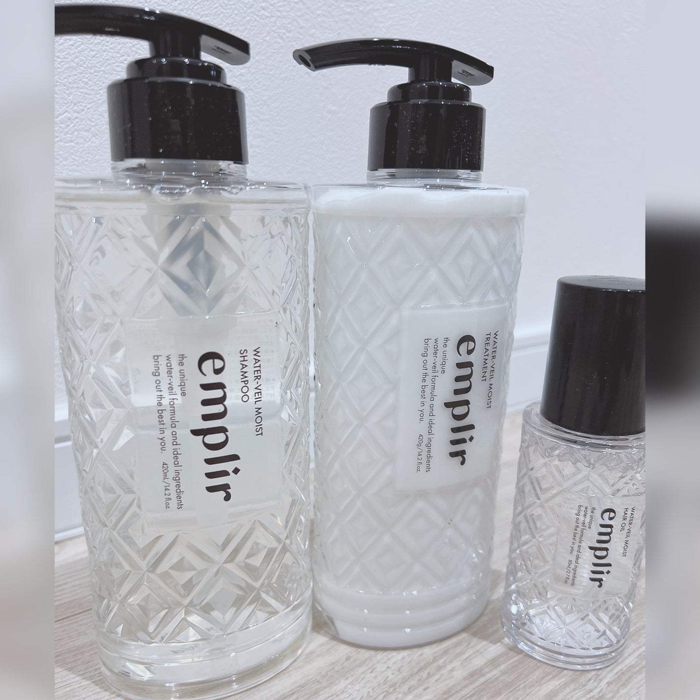 ウォーターベール モイストシャンプー/トリートメント/emplir/市販シャンプーを使ったクチコミ(1枚目)