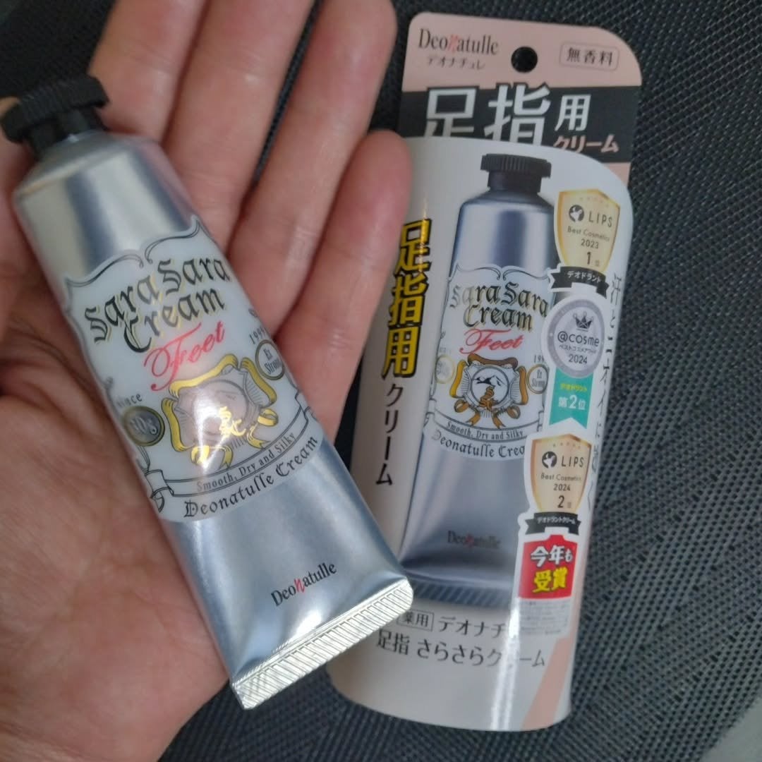 薬用足指さらさらクリーム/デオナチュレ/デオドラント・制汗剤を使ったクチコミ(1枚目)