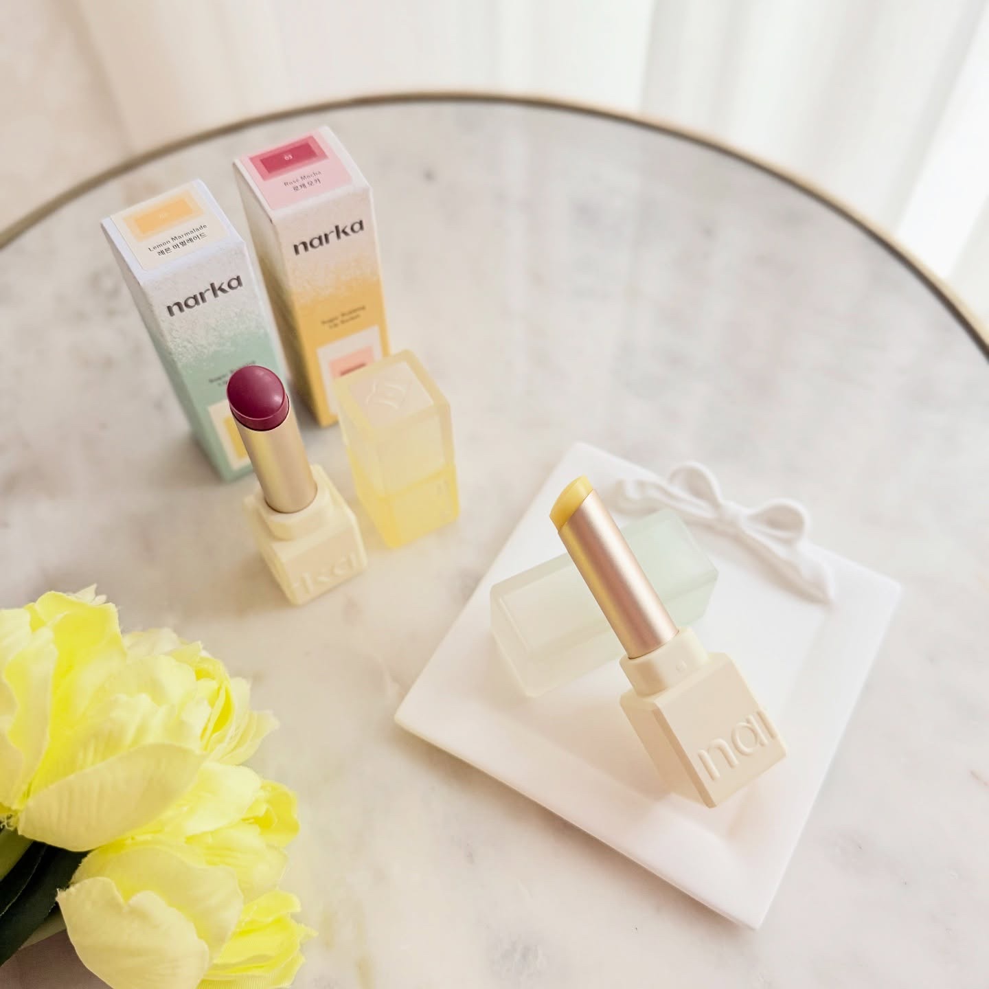 シュガーラビングリップソルベ/narka/リップスクラブを使ったクチコミ（1枚目）