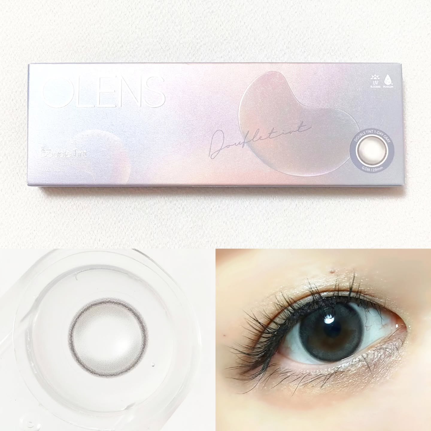 Double Tint 1day/OLENS/カラーコンタクトレンズを使ったクチコミ（2枚目）