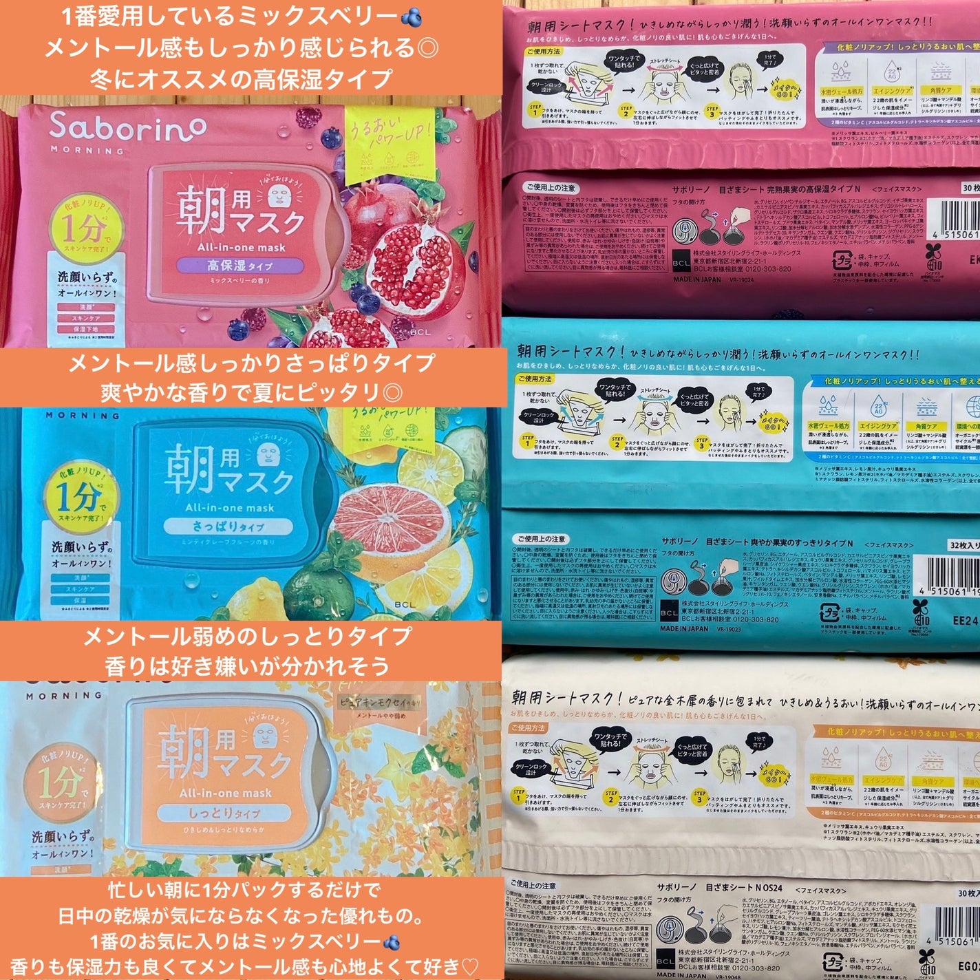 目ざまシート 爽やか果実のすっきりタイプ N/サボリーノ/シートマスク・パックを使ったクチコミ(2枚目)