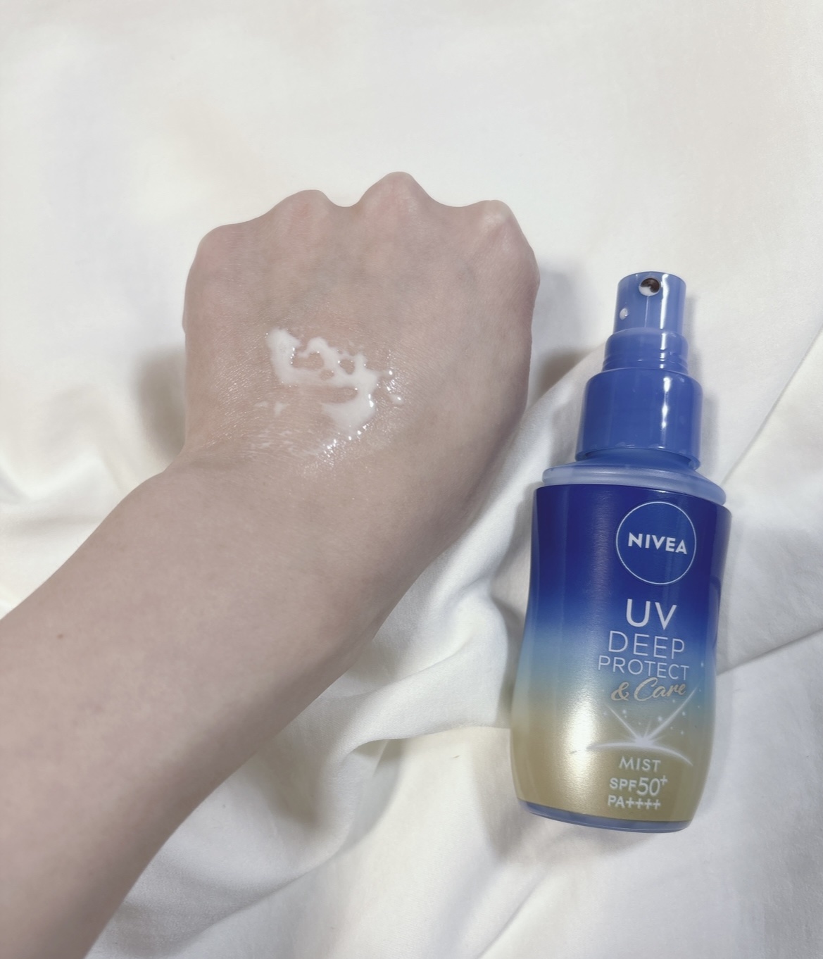 ニベアUV ディーププロテクト＆ケア ミルクミスト/ニベア/日焼け止めミスト・スプレーを使ったクチコミ（2枚目）