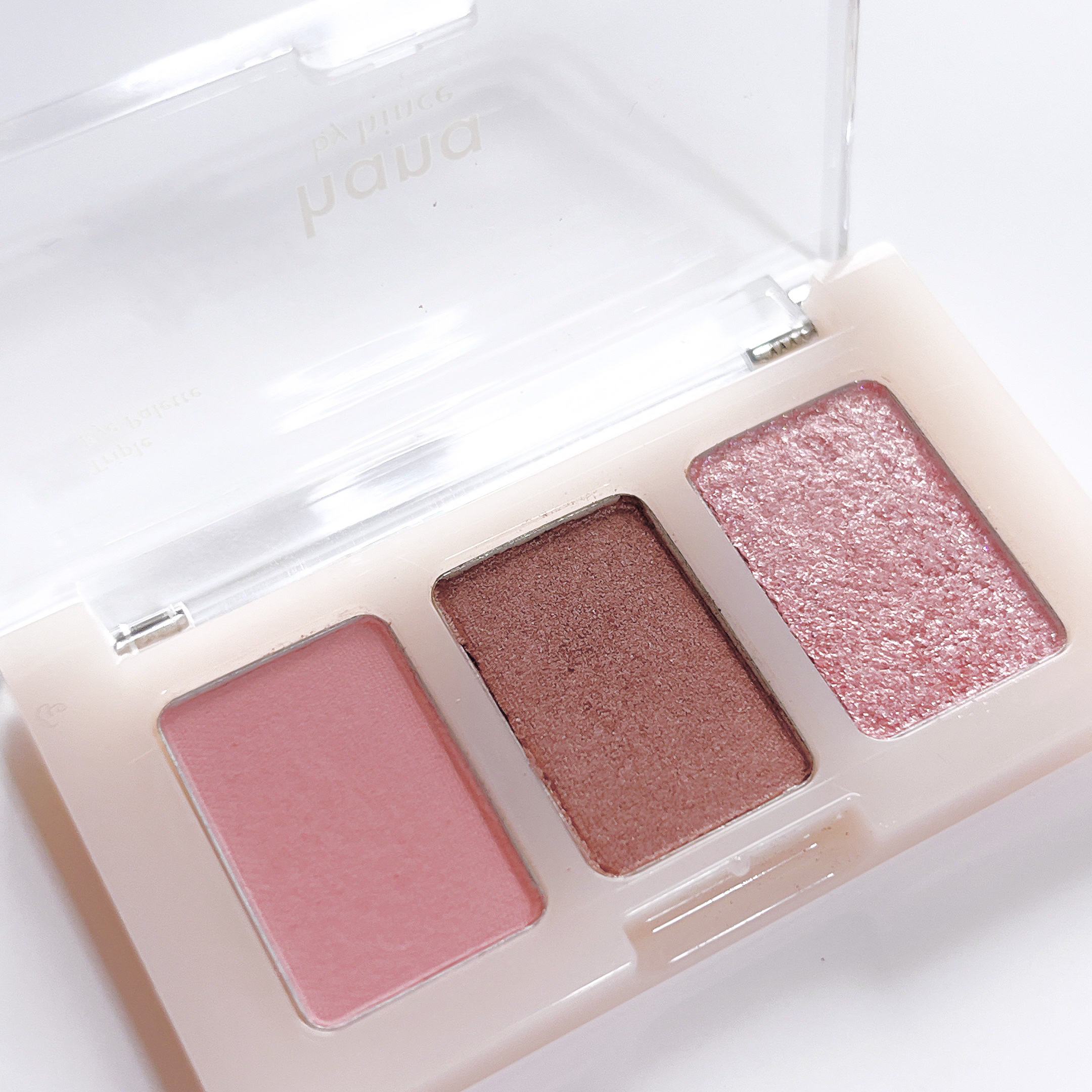 トリプルアイパレット/hana by hince/アイシャドウパレットを使ったクチコミ（2枚目）