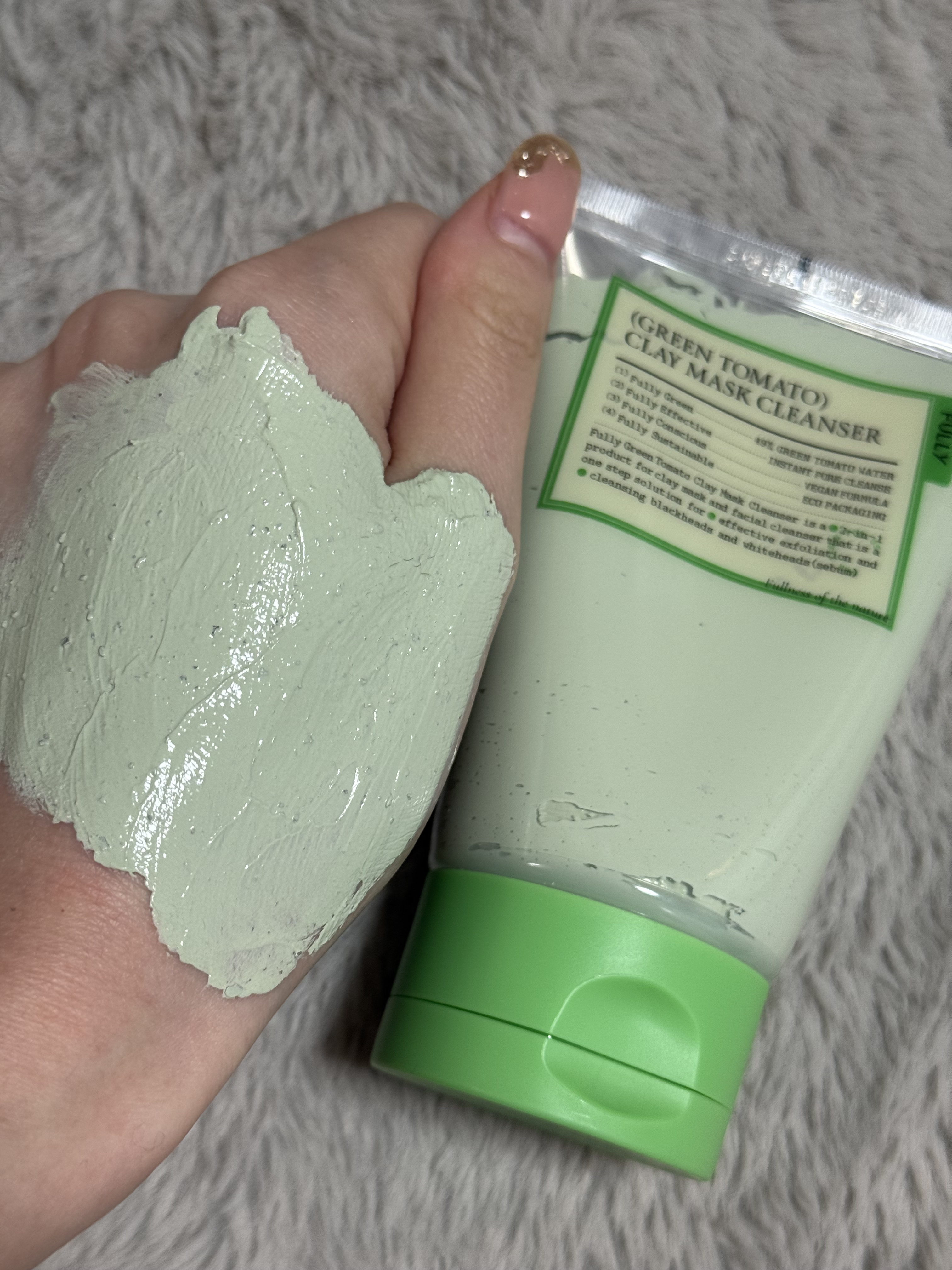 グリーントマトクレイマスククレンザー/FULLY/洗い流すパック・マスクを使ったクチコミ（2枚目）