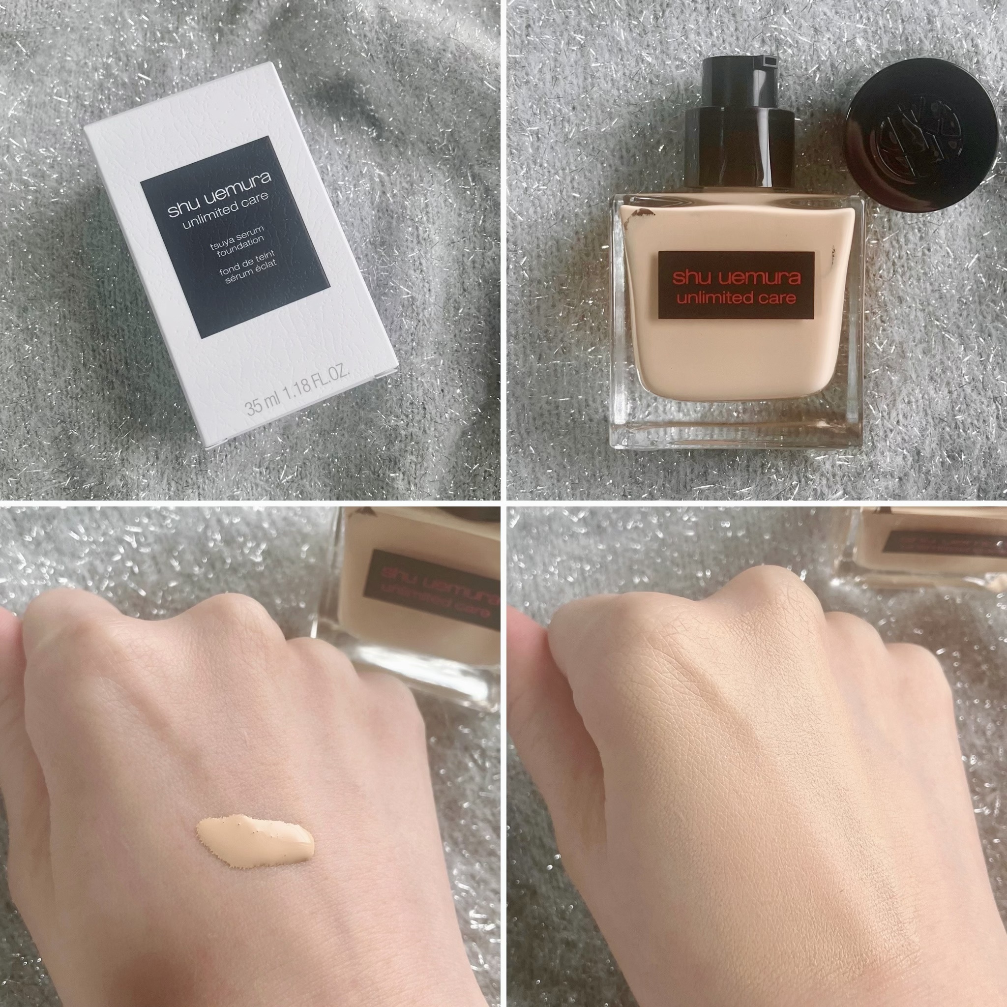 アンリミテッド ケア ツヤ セラム ファンデーション/shu uemura/リキッドファンデーションを使ったクチコミ（2枚目）