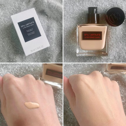 アンリミテッド ケア ツヤ セラム ファンデーション/shu uemura/リキッドファンデーションを使ったクチコミ(2枚目)