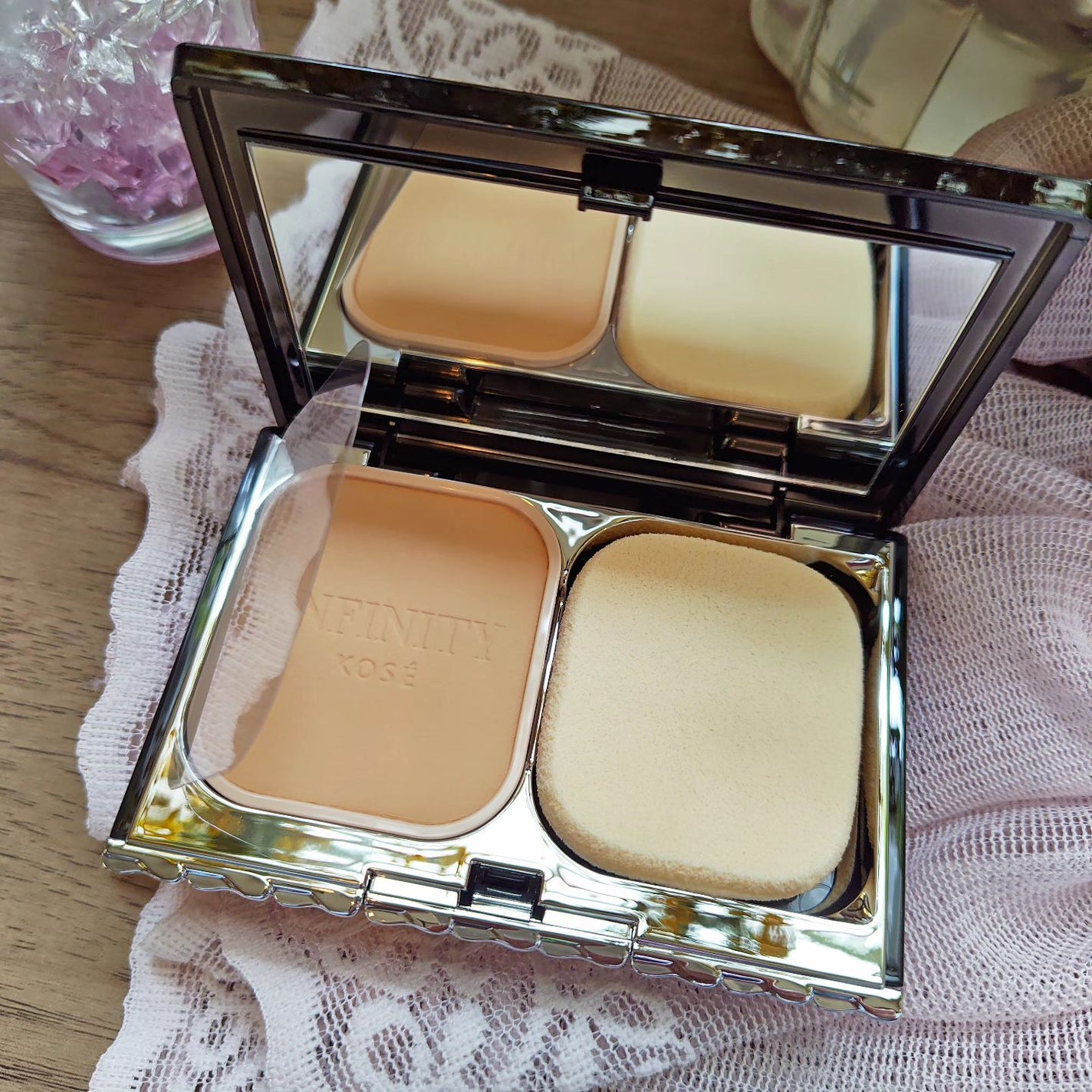 スキンルミナンス ファンデーション/インフィニティ/パウダーファンデーションを使ったクチコミ(3枚目)