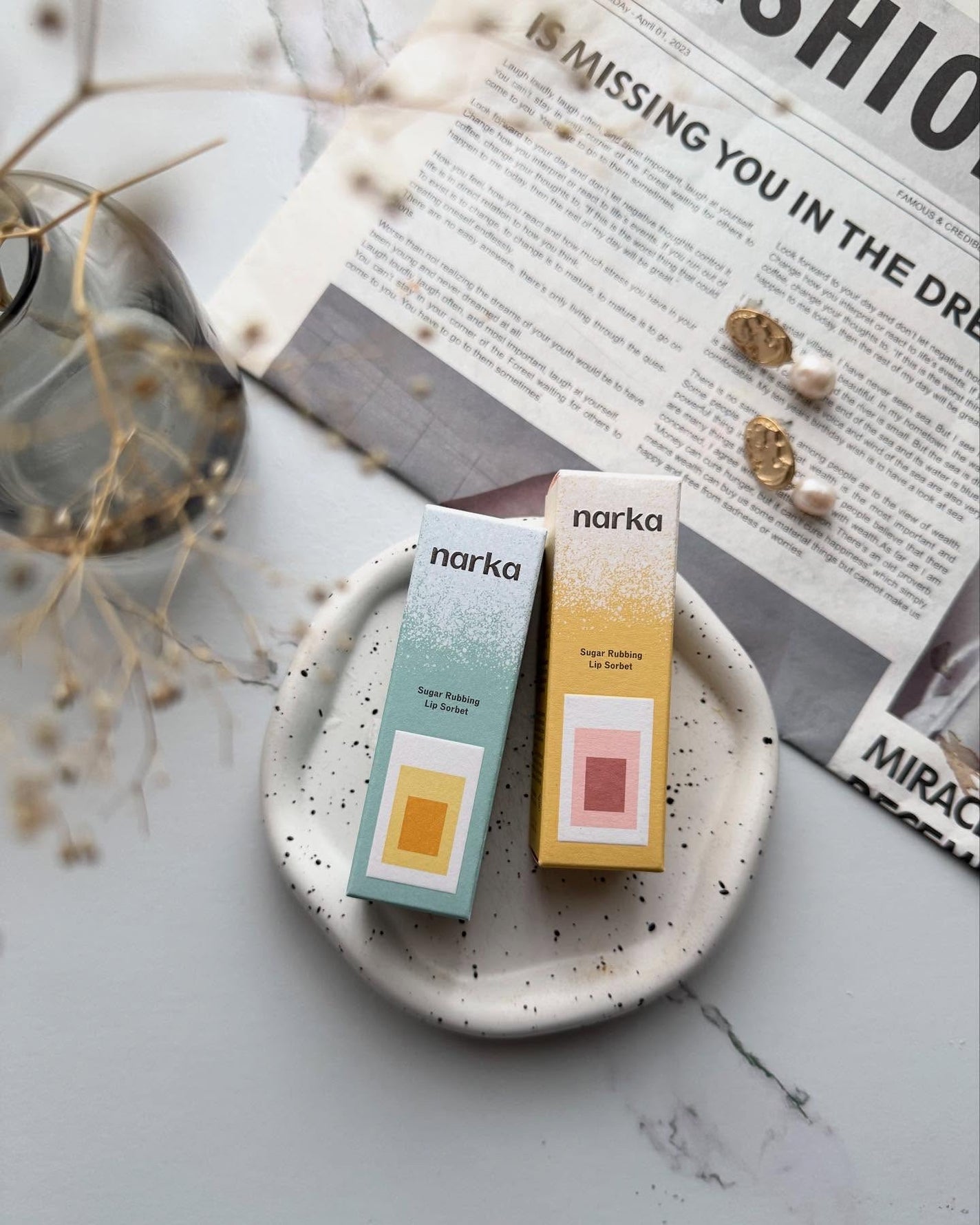 シュガーラビングリップソルベ/narka/リップスクラブを使ったクチコミ(6枚目)