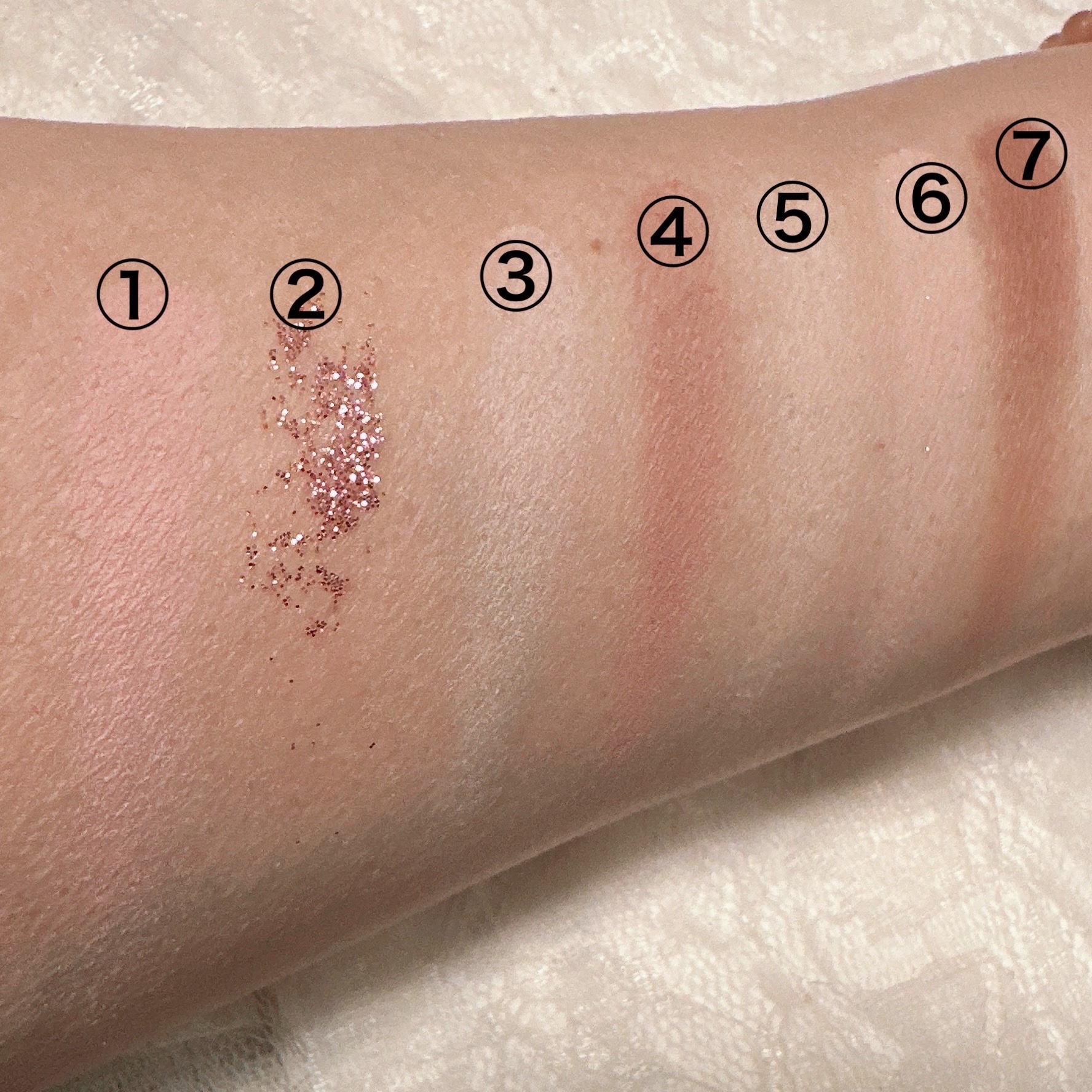 KM マルチパーパスパレット/DAISO/アイシャドウパレットを使ったクチコミ（3枚目）