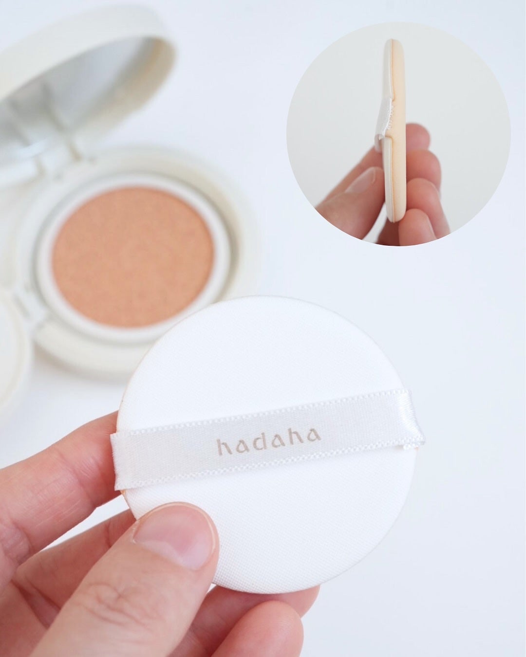 モイスチャーフィットクッション/hadaha/クッションファンデーションを使ったクチコミ(3枚目)