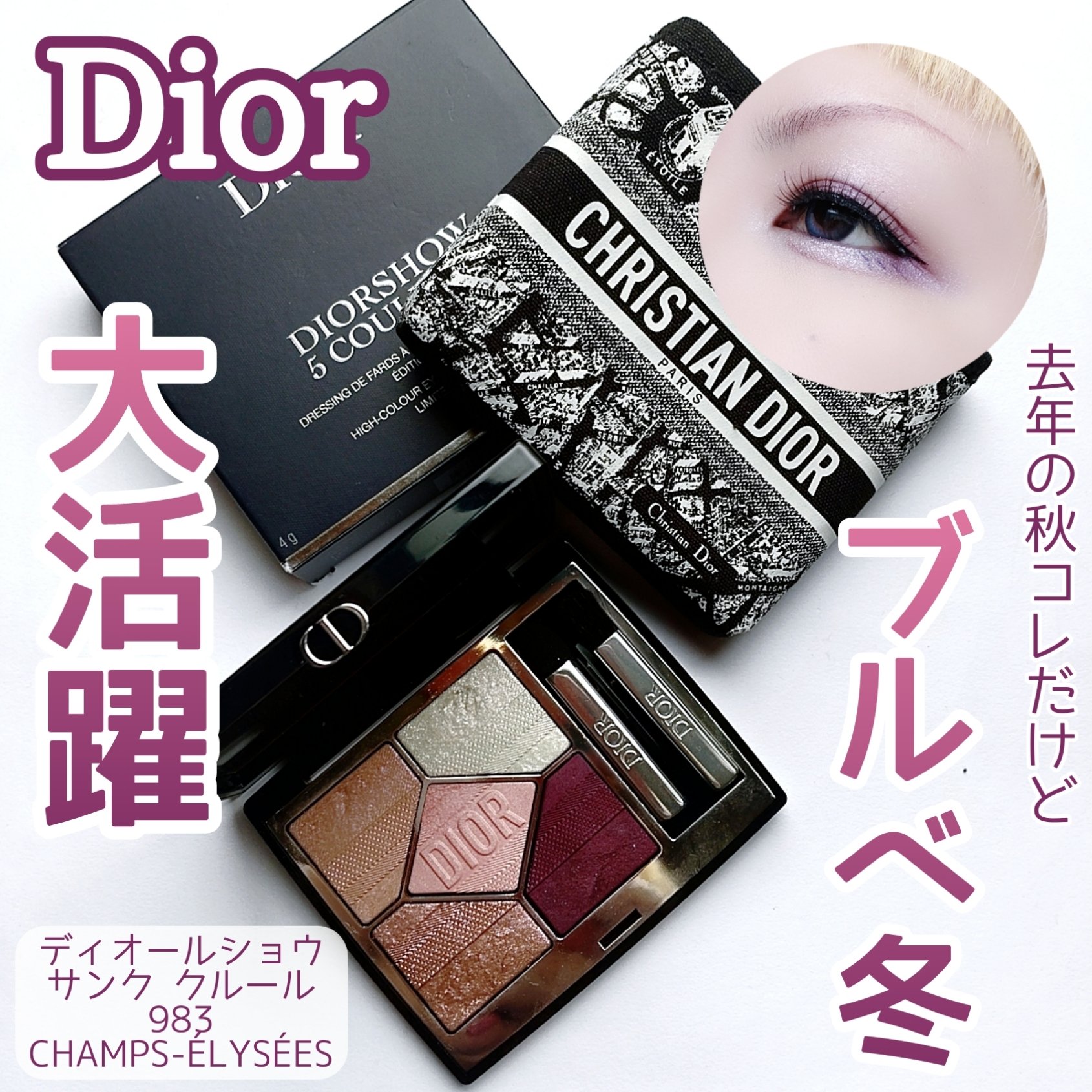【旧】ディオールショウ サンク クルール（プラン ドゥ パリ コレクション限定品）/Dior/アイシャドウを使ったクチコミ（1枚目）