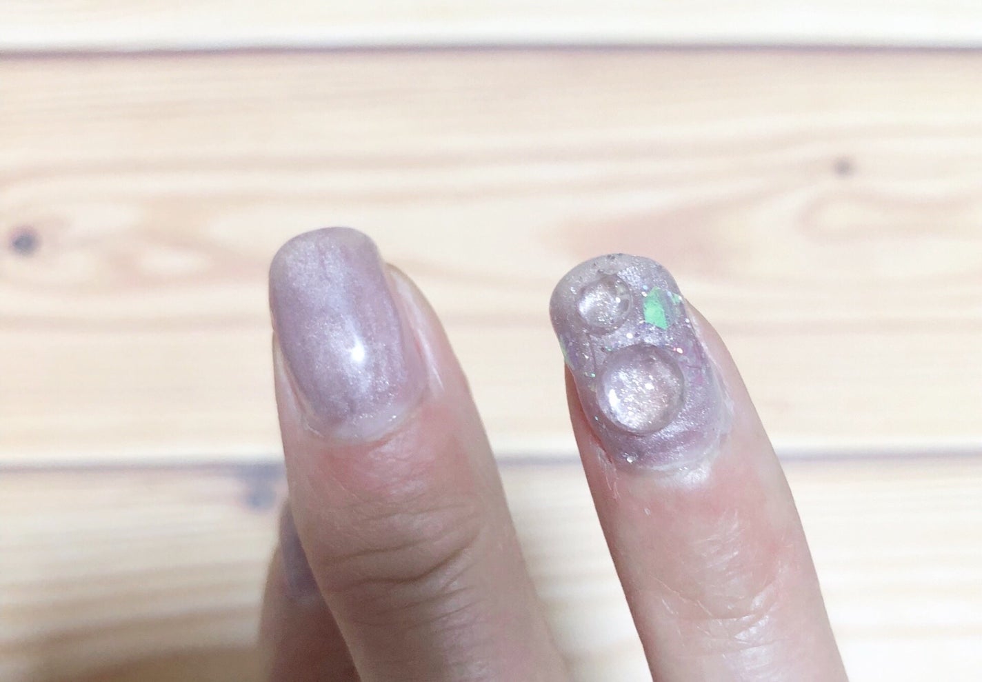 パル ノンワイプトップコート/キャンドゥ/ジェルネイルを使ったクチコミ(3枚目)