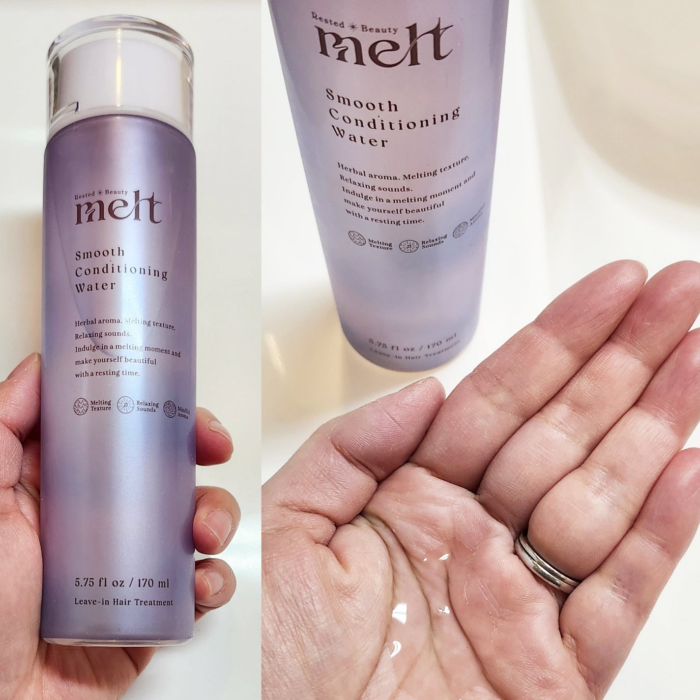 スムース コンディショニング ウォーター/melt/アウトバストリートメントを使ったクチコミ(2枚目)