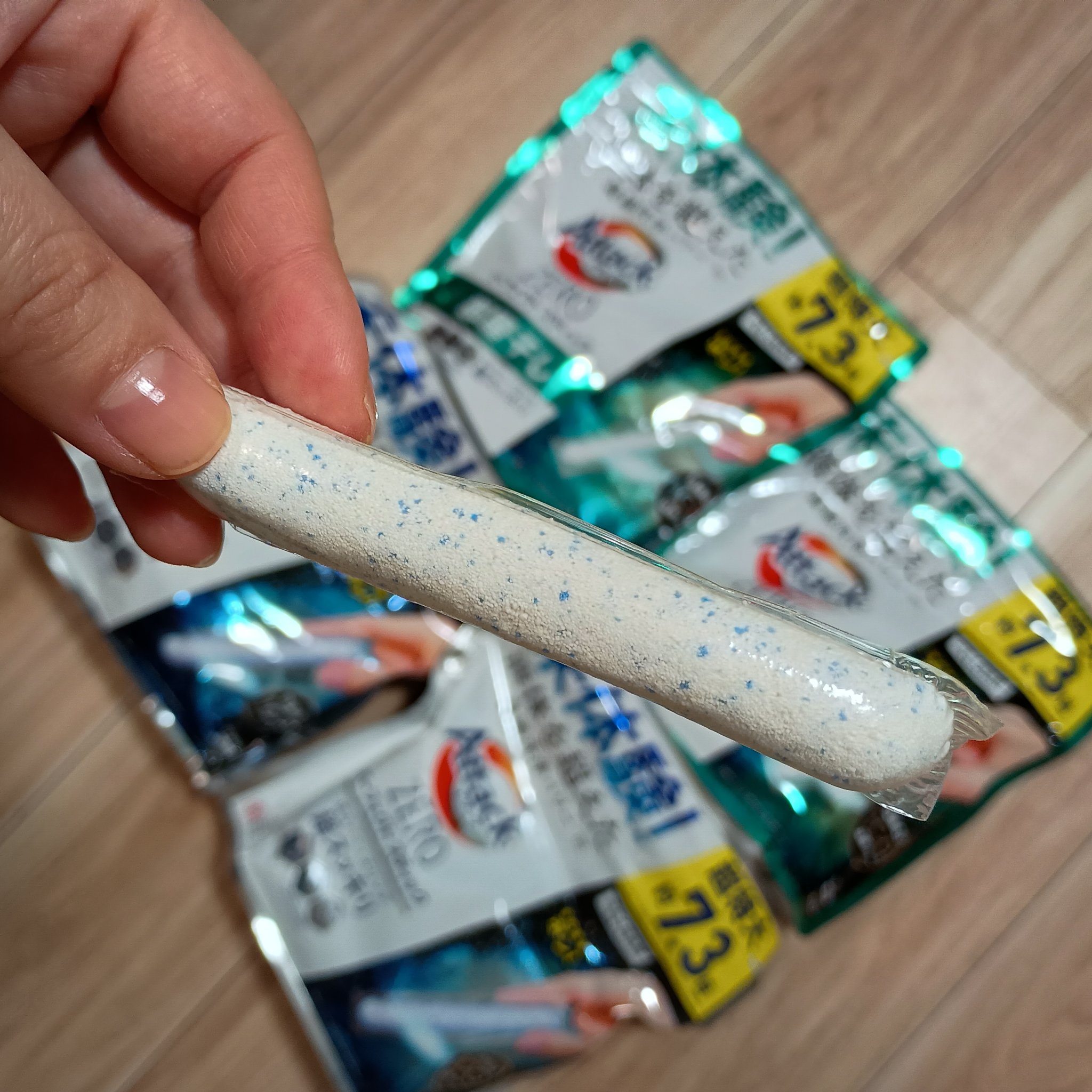 アタックZERO パーフェクトスティック 部屋干し/アタック/洗濯洗剤を使ったクチコミ（2枚目）