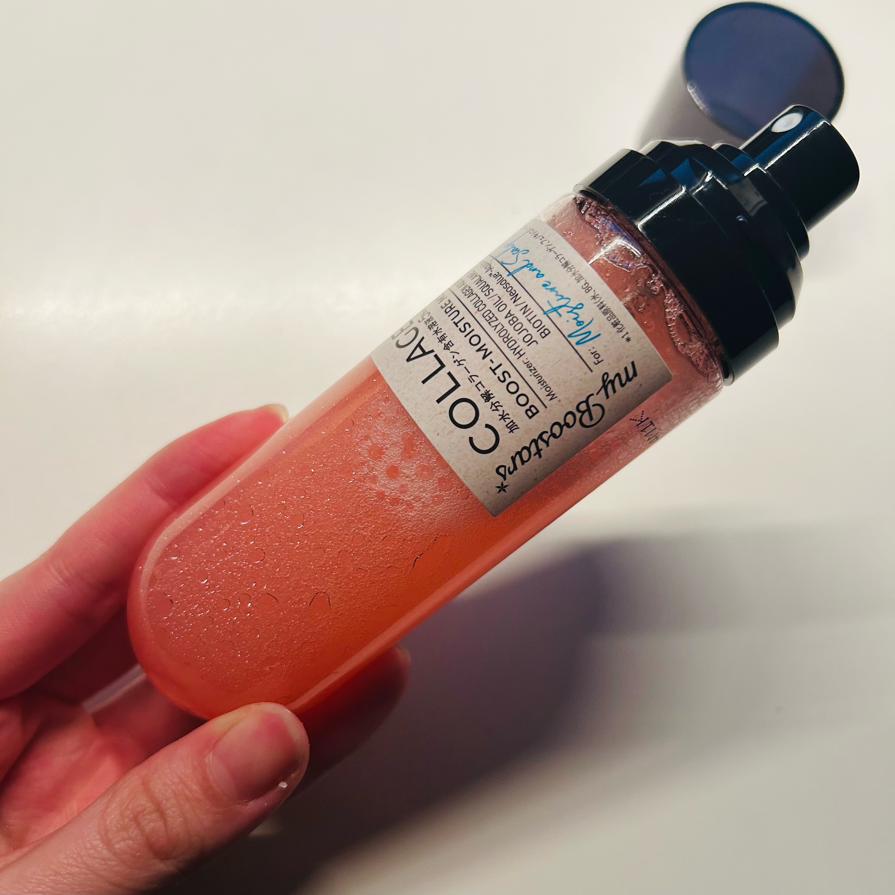 コラーゲン ブースター ミスト [モイスチャー＆スカルプ] ベルガモットアロマの香り/マイブースターズ/アウトバストリートメントを使ったクチコミ（2枚目）