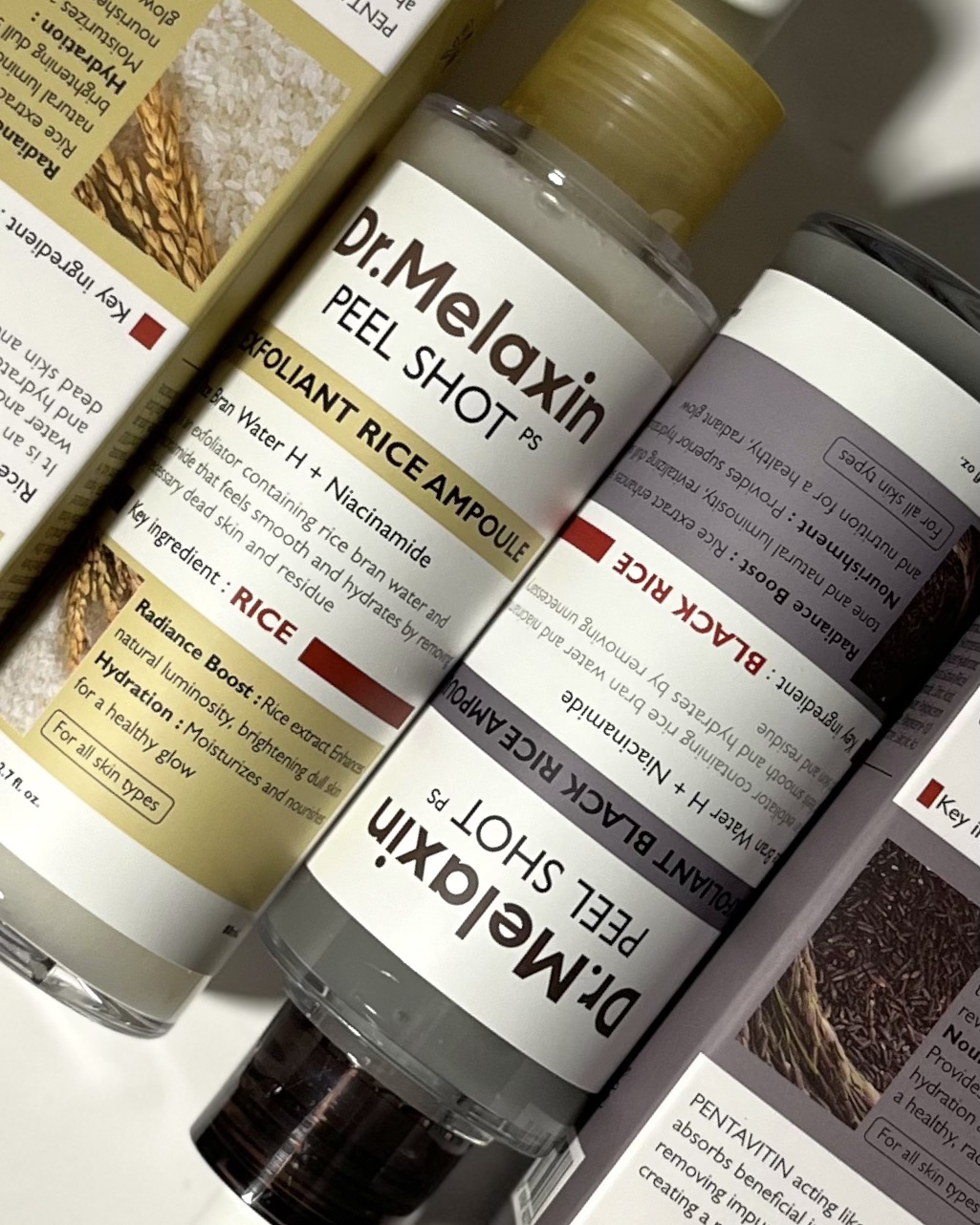 白米ピールショットゴマージュアンプル/Dr.Melaxin/美容液を使ったクチコミ（1枚目）