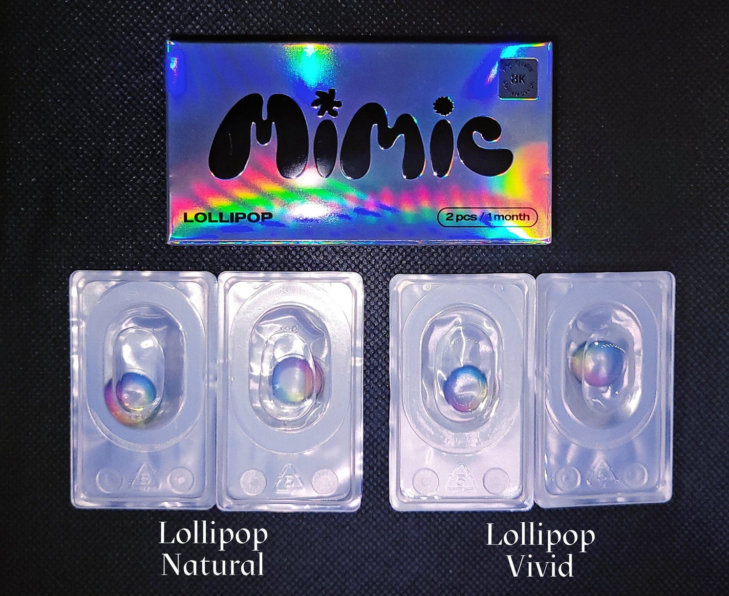 油淋鶏 on LIPS 「虹色のカラコン!?ミミックレンズ・ロリポップ着画レポ!🌈✼••..」(1枚目)