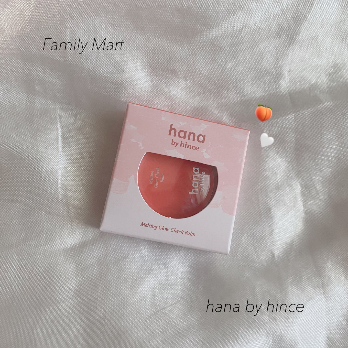 メルティンググロウチークバーム/hana by hince/ジェル・クリームチークを使ったクチコミ(1枚目)