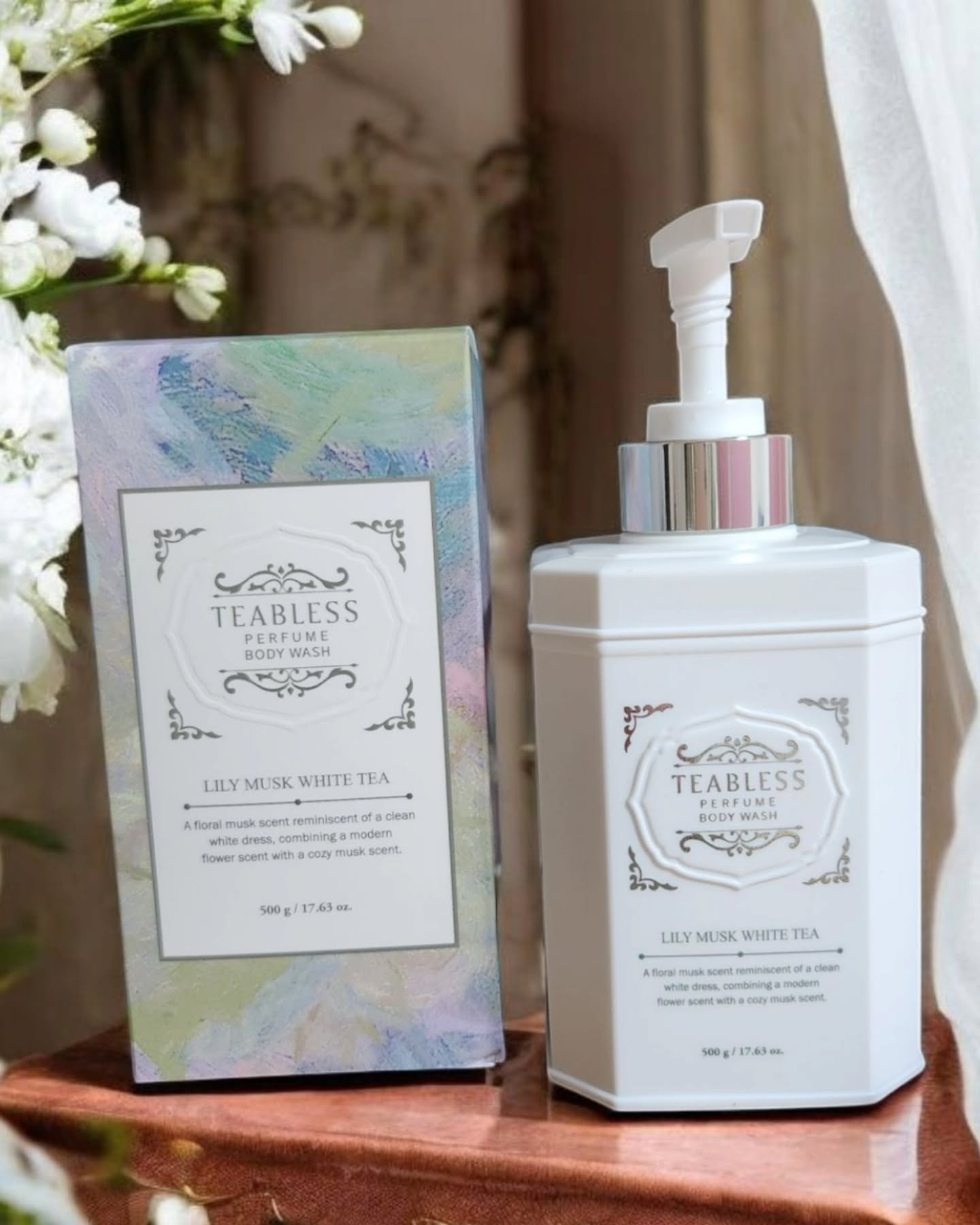 パフュームボディソープ リリィムスクホワイトティー/TEABLESS/ボディソープを使ったクチコミ（1枚目）