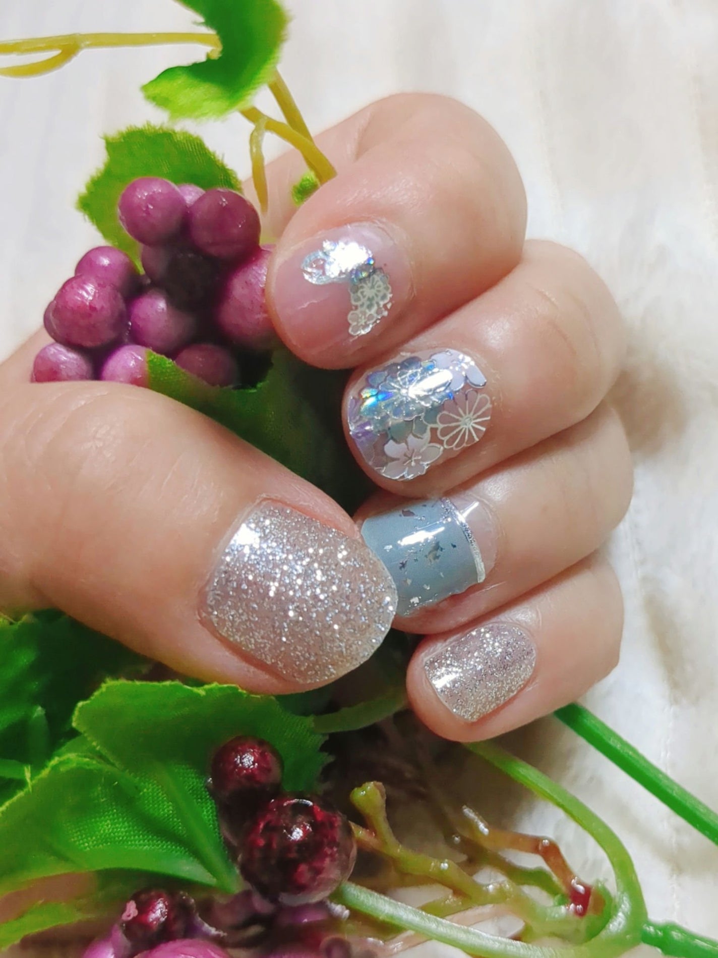 貼るジェルネイル/セリア/ネイルシールを使ったクチコミ(1枚目)