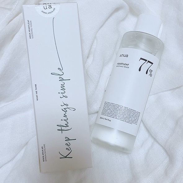 
【Anua ドクダミ 77 スージングトナー 250ml】

個人的にはあんまりだった( ꒪ͧ⌓꒪ͧ)

さっぱり系化粧水で保湿足りず、
うーん...だった💭
しっとり系好きな自分はリピは微妙🫨

でも誰でも使えそうな使用感ではある！