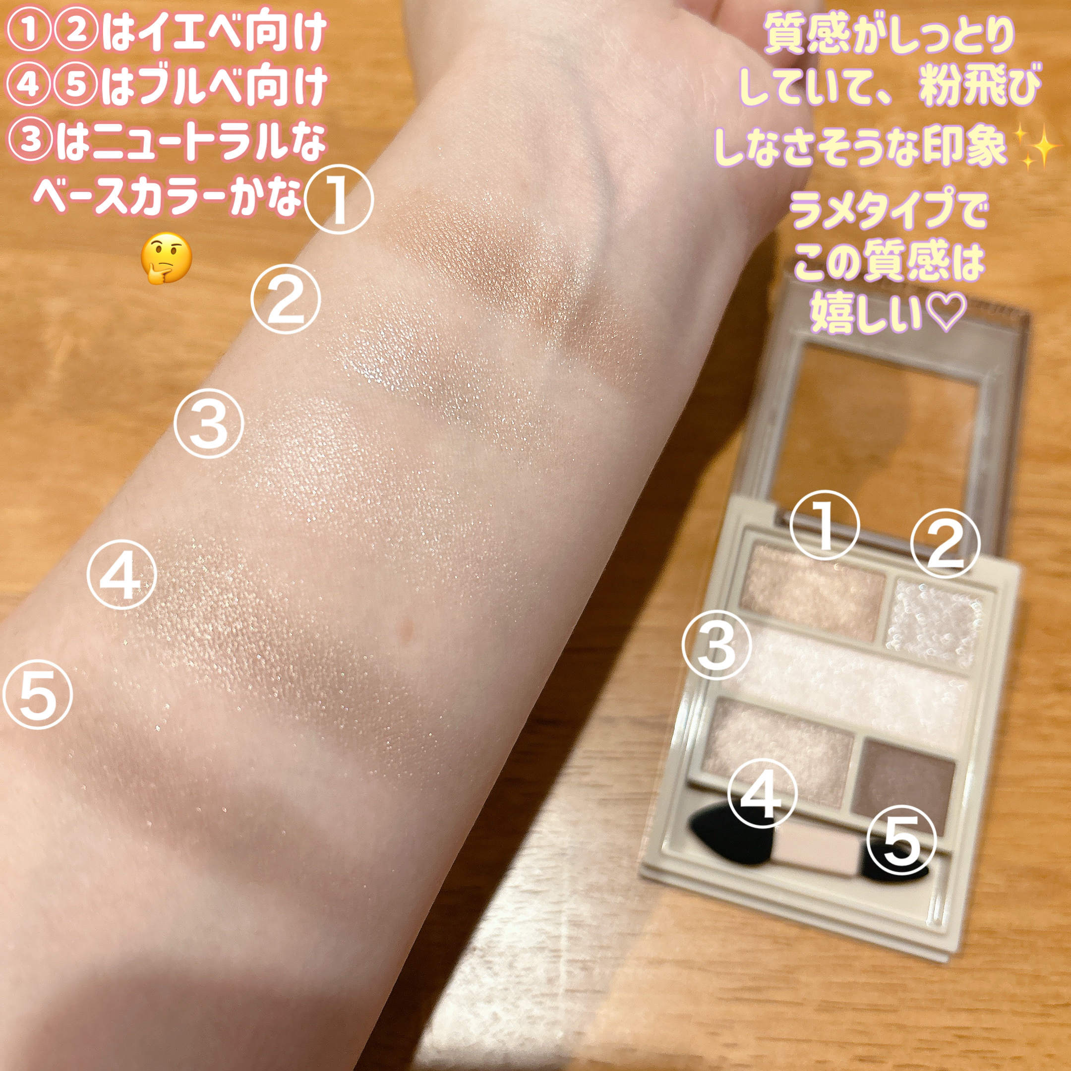 ダブル ムード アイズ/Visée/アイシャドウパレットを使ったクチコミ（2枚目）