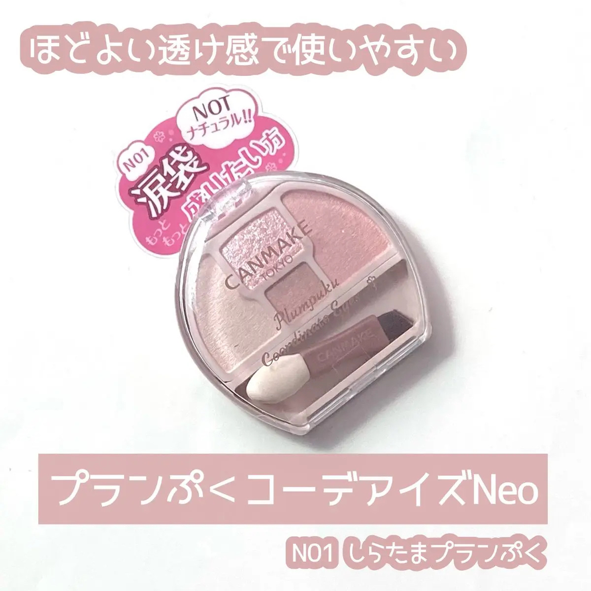 プランぷくコーデアイズNeo/キャンメイク/アイシャドウを使ったクチコミ（1枚目）