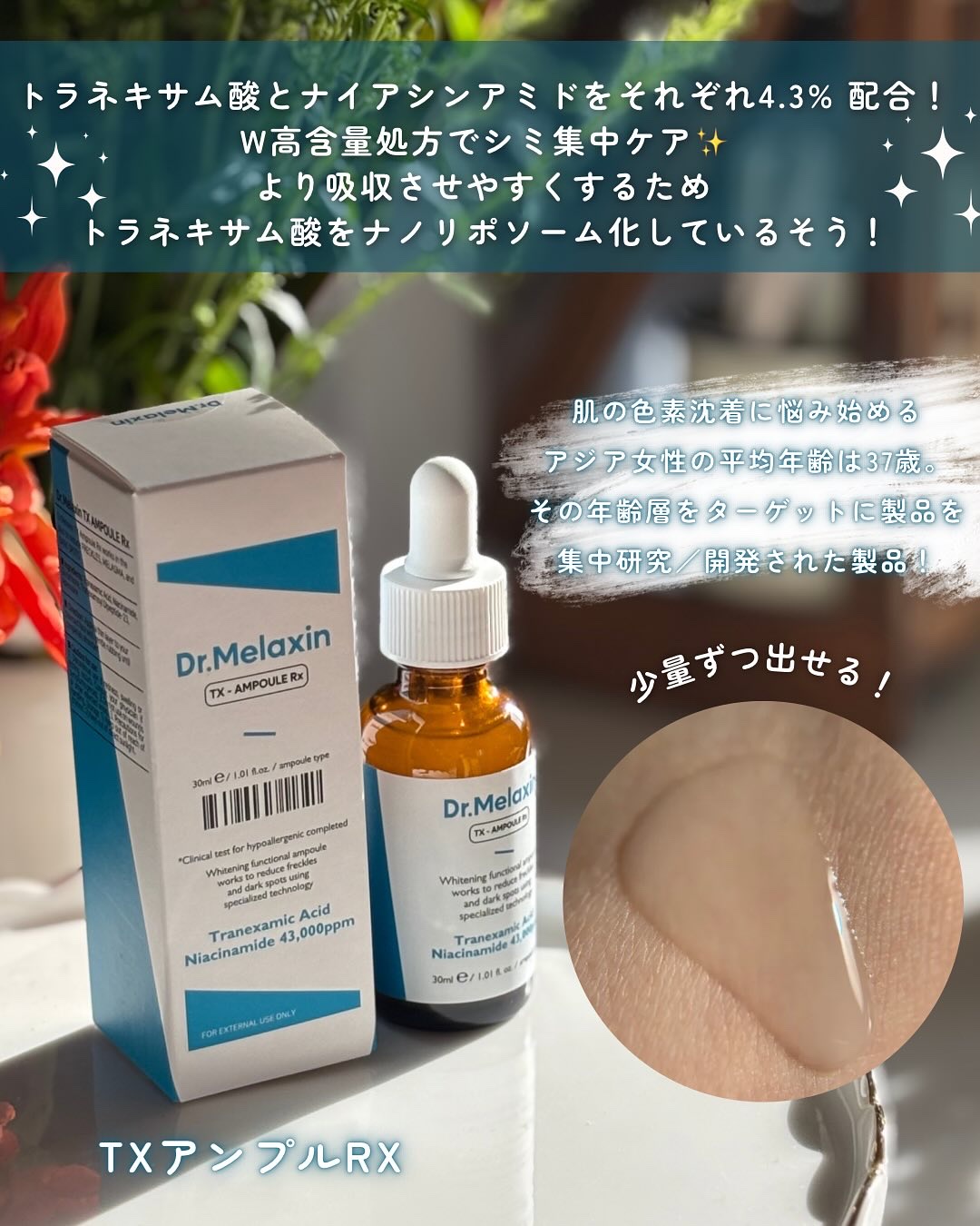 TX - AMPOULE Rx/Dr.Melaxin/美容液を使ったクチコミ（3枚目）