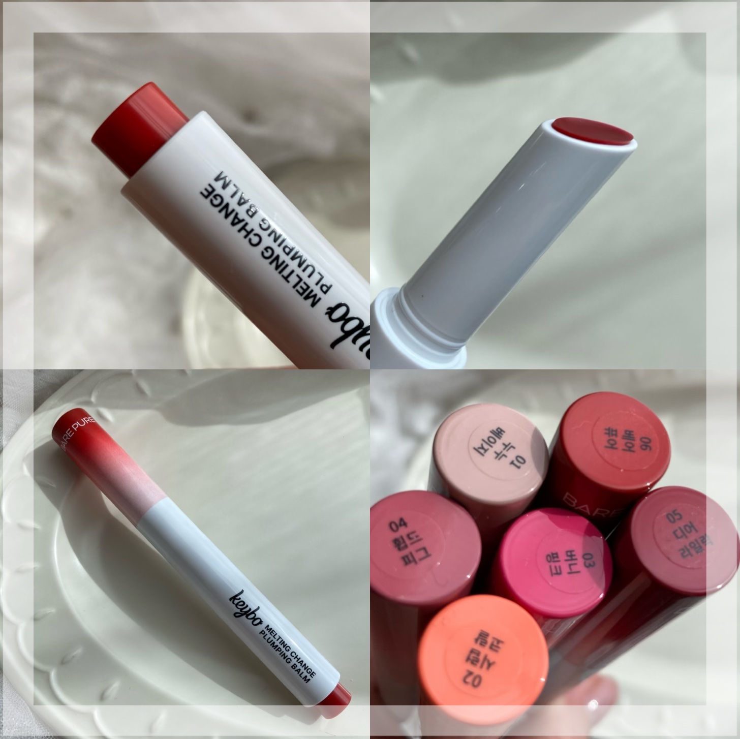 MELTING CHANGE PLUMPING BALM/keybo/口紅を使ったクチコミ（2枚目）