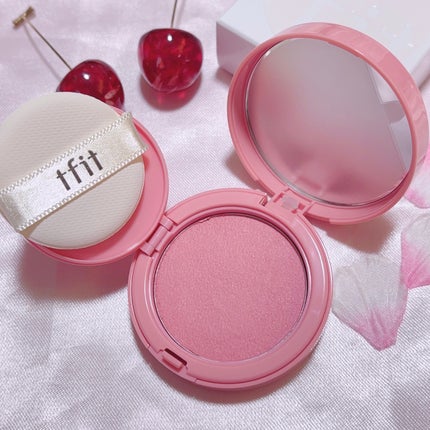 フラッフィーベルベットクッションチーク /TFIT/ジェル・クリームチークを使ったクチコミ(4枚目)