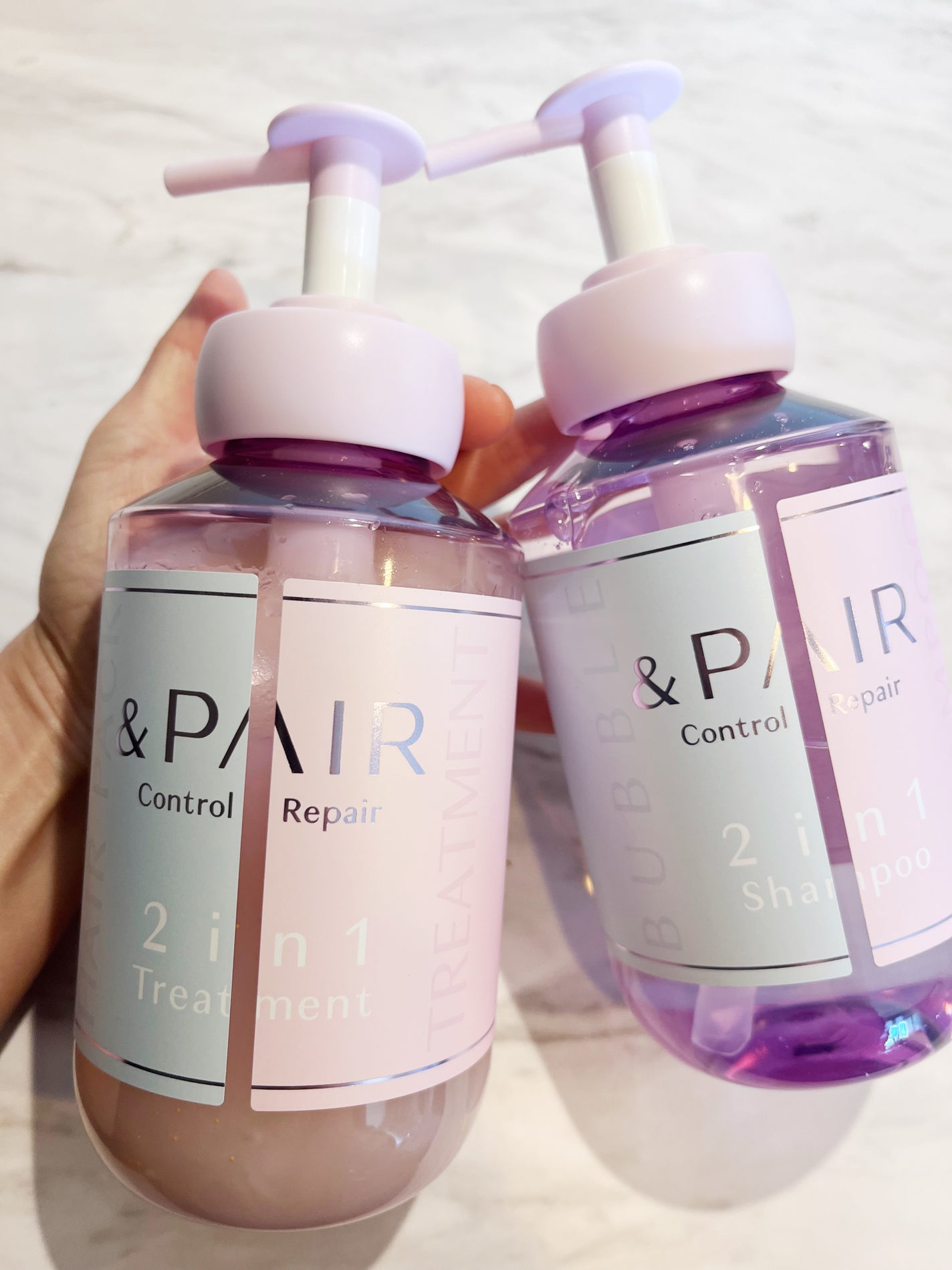 アンドペア コントロール リペア 2in1 シャンプー&ヘアトリートメント/&PAIR/市販シャンプーを使ったクチコミ(2枚目)