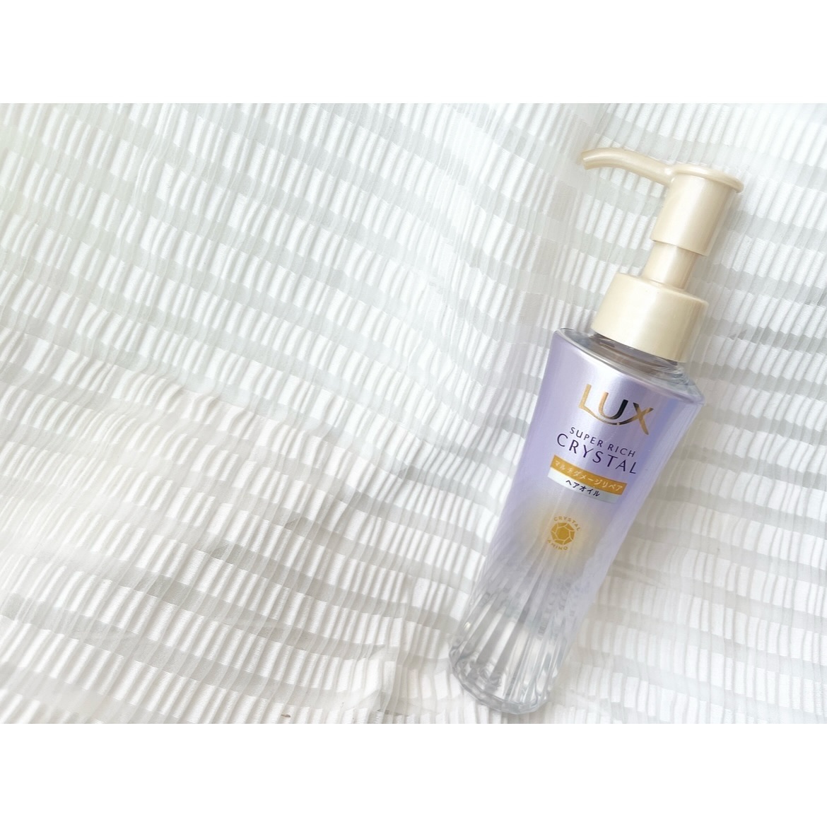 ラックス スーパーリッチクリスタル マルチダメージリペア ヘアオイル/LUX/ヘアオイルを使ったクチコミ（1枚目）