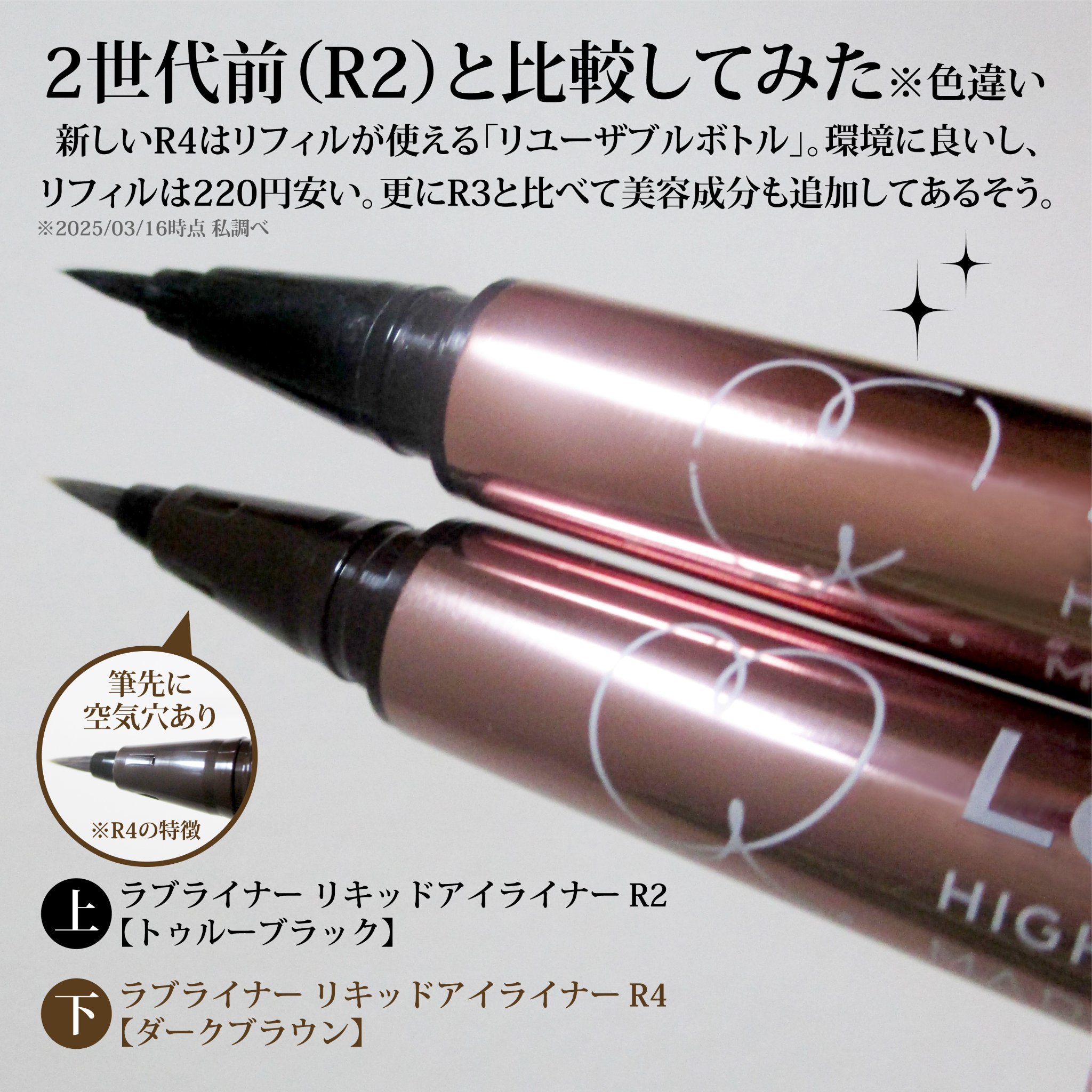 リキッドアイライナーR4/ラブ・ライナー/リキッドアイライナーを使ったクチコミ（2枚目）