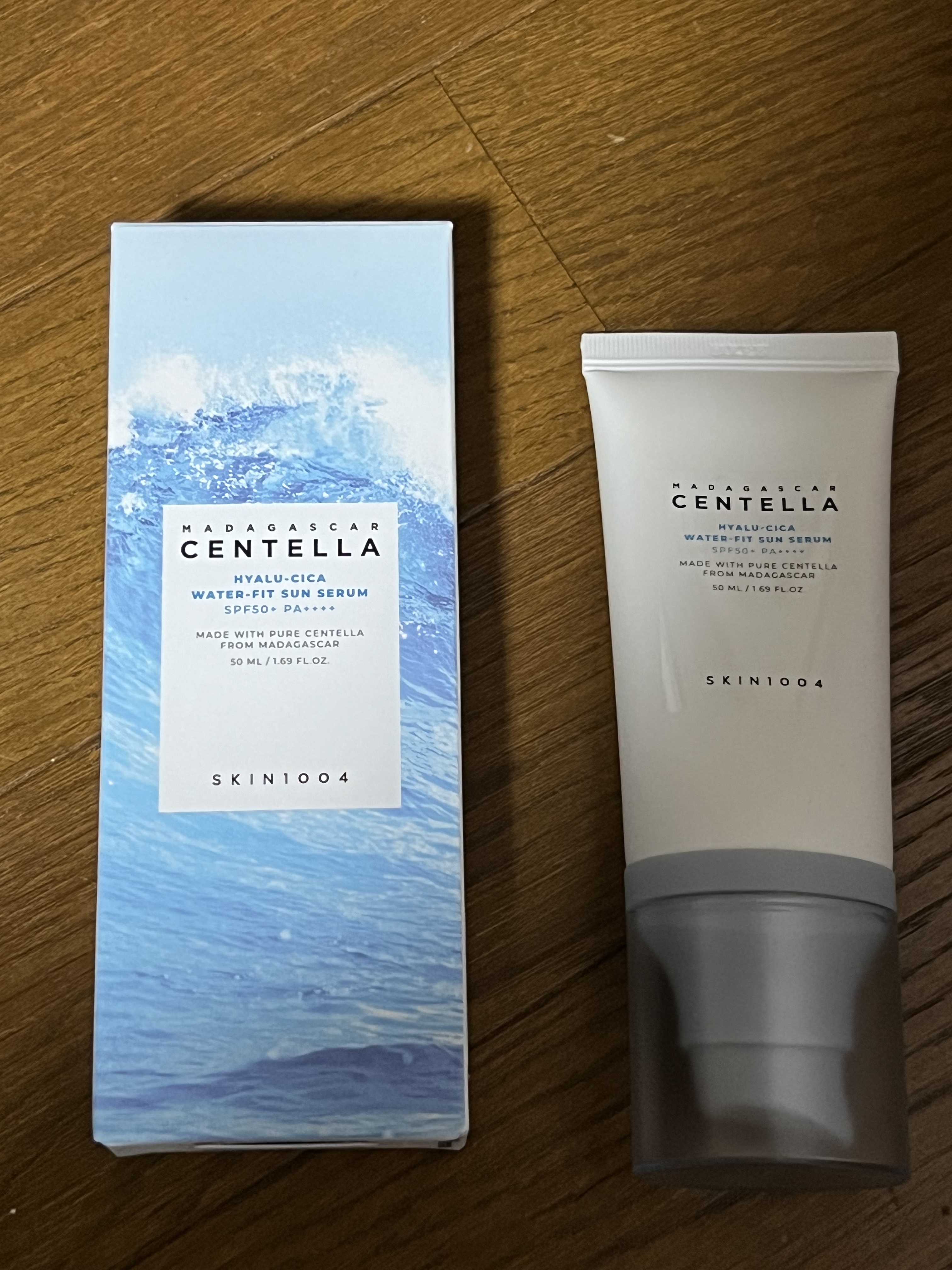 ヒアルーシカ ウォーターフィット サンセラム/SKIN1004/日焼け止めローションを使ったクチコミ（1枚目）