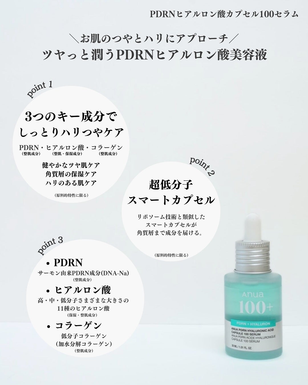 PDRNヒアルロン酸カプセル100セラム/Anua/美容液を使ったクチコミ(2枚目)