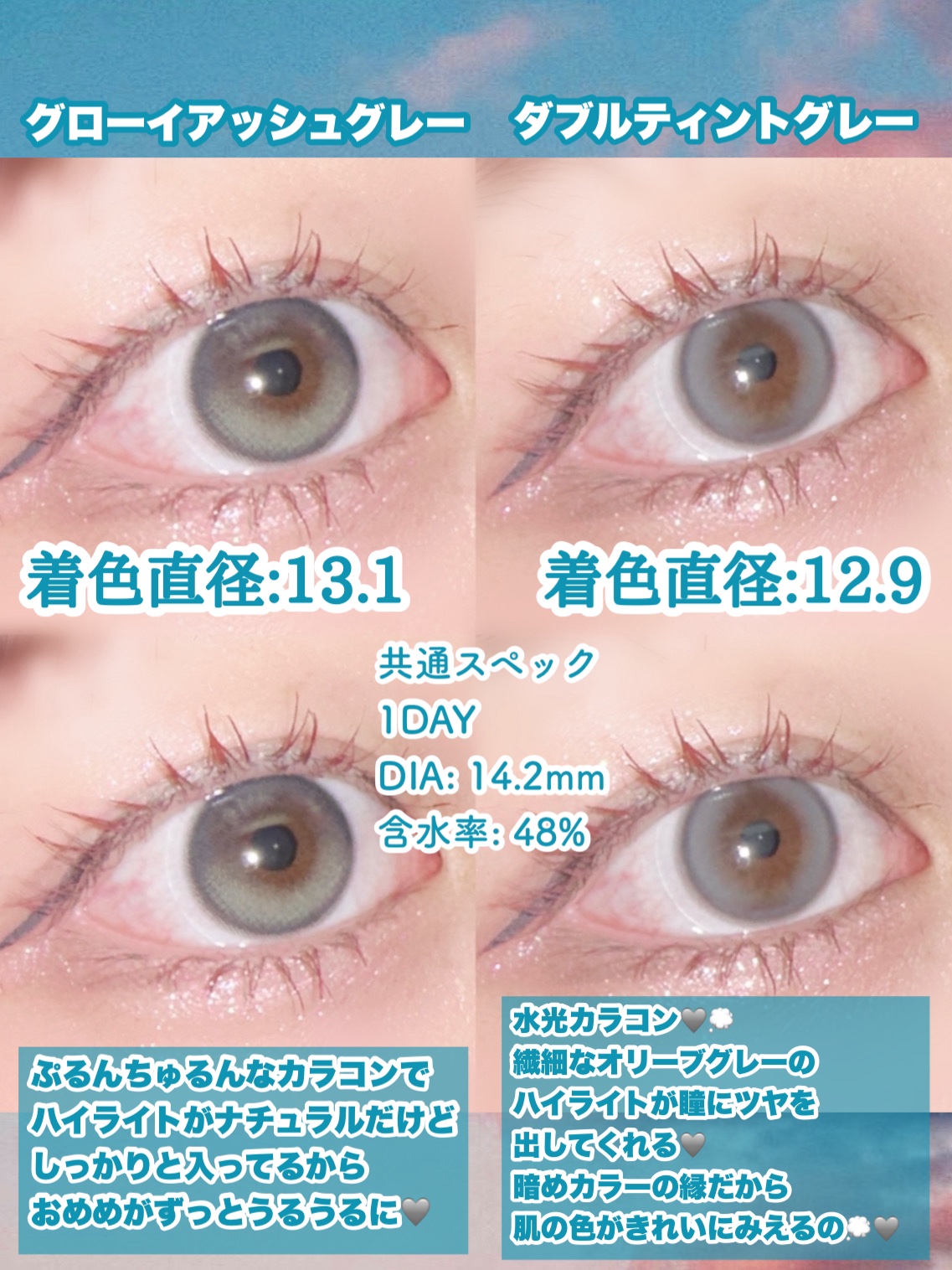 Glowy 1day/OLENS/ワンデー（１DAY）カラコンを使ったクチコミ（2枚目）