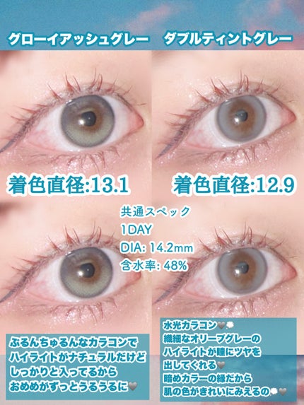 Glowy 1day/OLENS/ワンデー(1DAY)カラコンを使ったクチコミ(2枚目)
