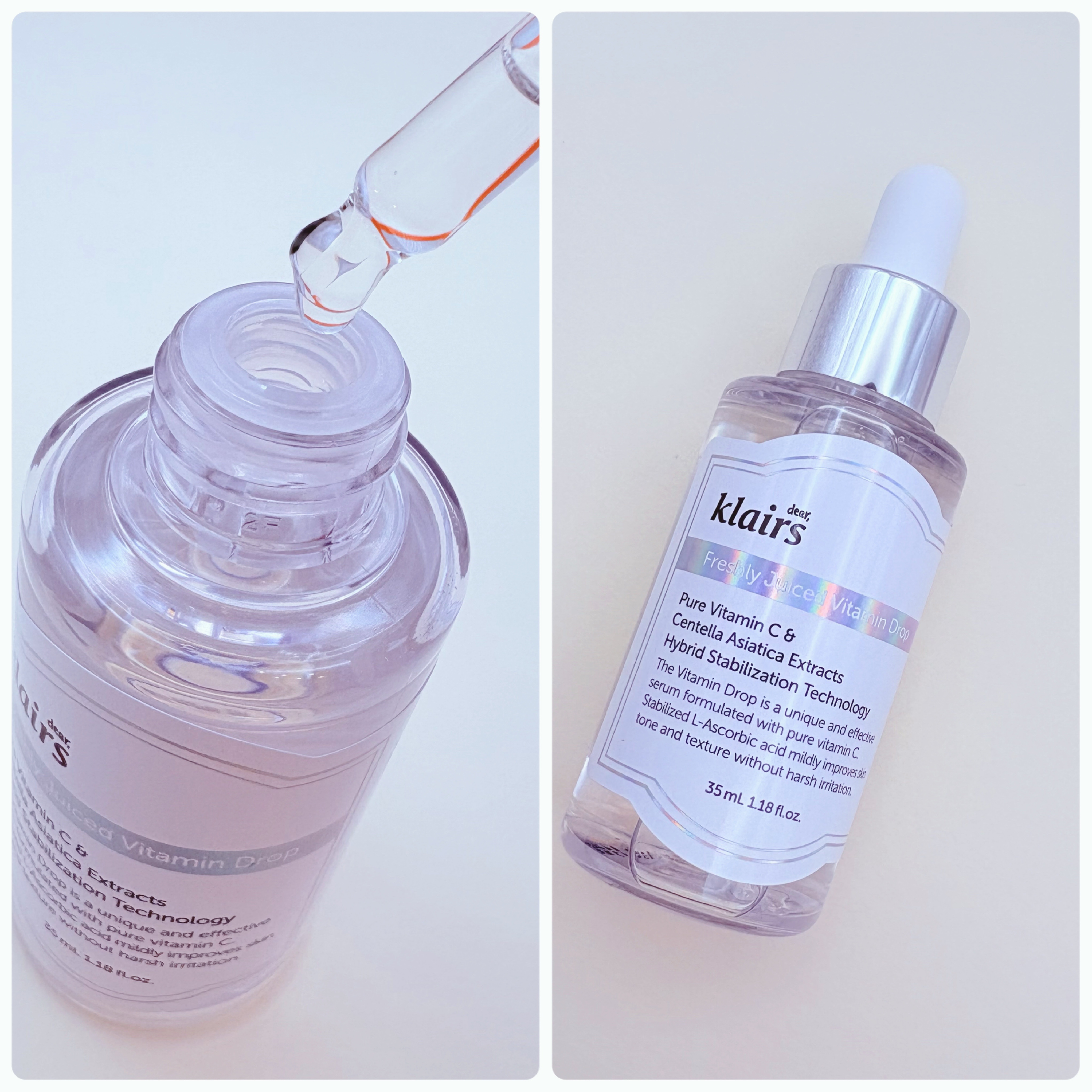 フレッシュリージュースドビタミンドロップ(35ml)/Klairs/美容液を使ったクチコミ（2枚目）