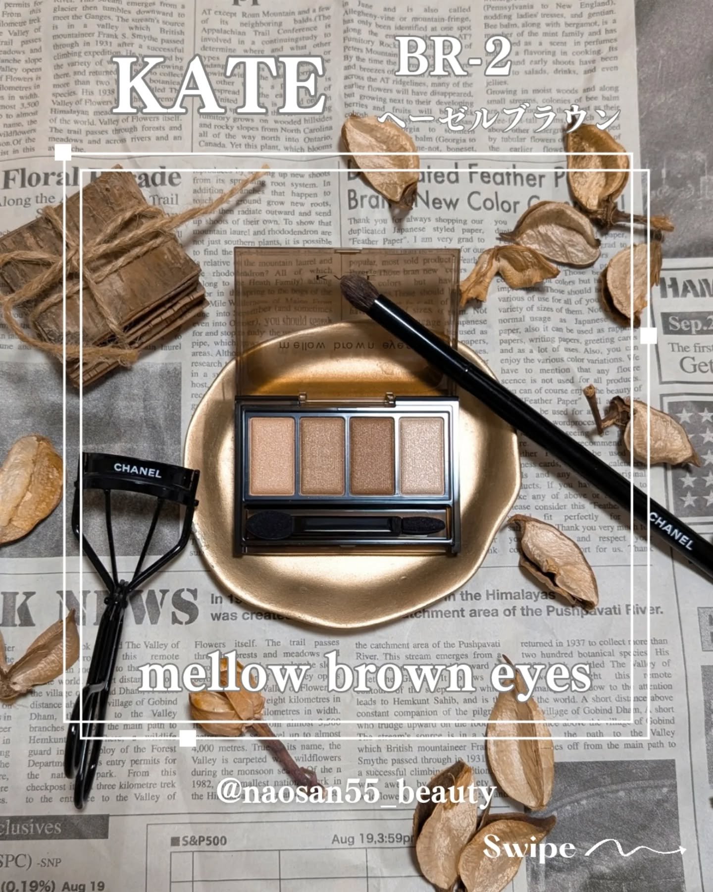 ケイト メロウブラウンアイズ BR-2 ヘーゼルブラウン/KATE/アイシャドウパレットを使ったクチコミ（2枚目）