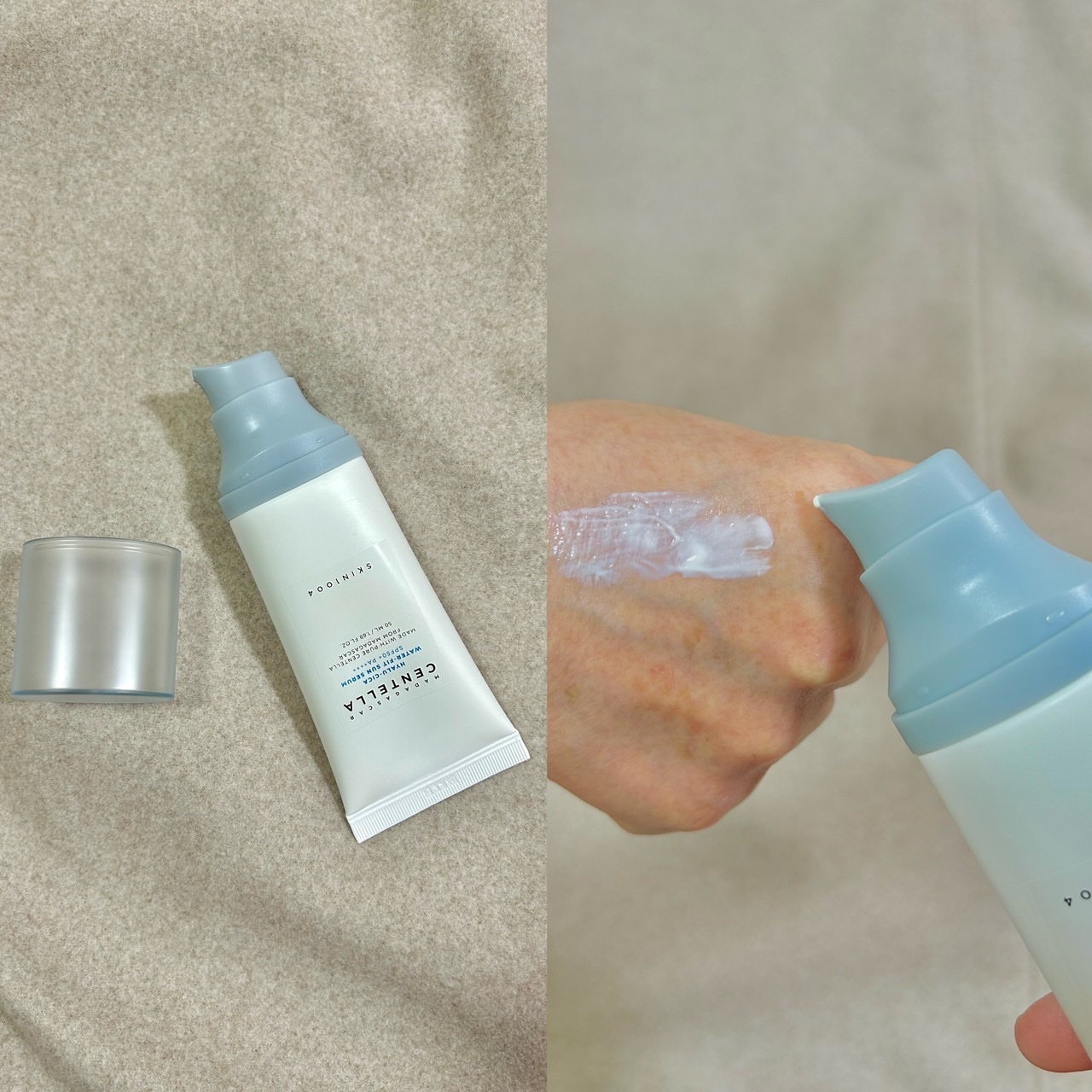 ヒアルーシカ ウォーターフィット サンセラム/SKIN1004/日焼け止めローションを使ったクチコミ（2枚目）