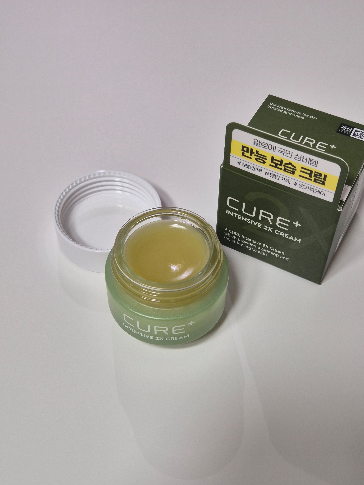 CURE insensitive 2x cream/KIM JEONG MOON Aloe/フェイスクリームを使ったクチコミ（2枚目）