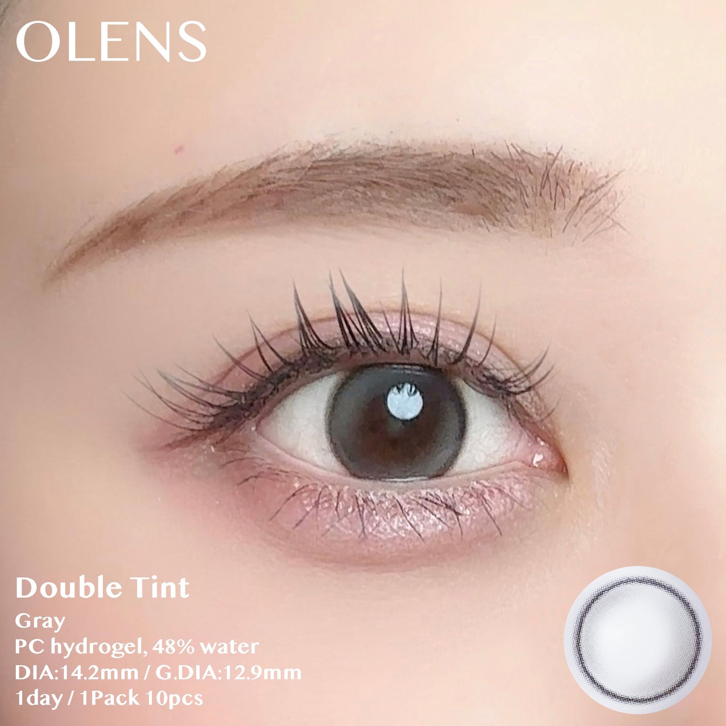 Double Tint 1day/OLENS/カラーコンタクトレンズを使ったクチコミ(2枚目)