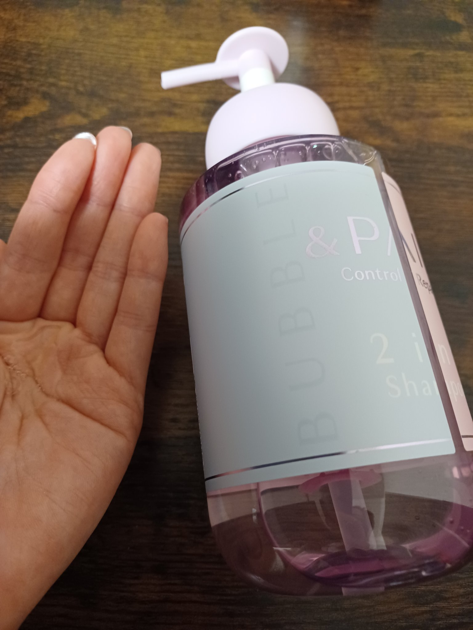 アンドペア コントロール リペア 2in1 シャンプー＆ヘアトリートメント/&PAIR/市販シャンプーを使ったクチコミ（2枚目）