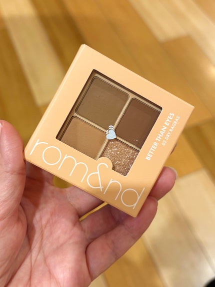 ベターザンアイズ/rom&nd/アイシャドウパレットを使ったクチコミ(1枚目)