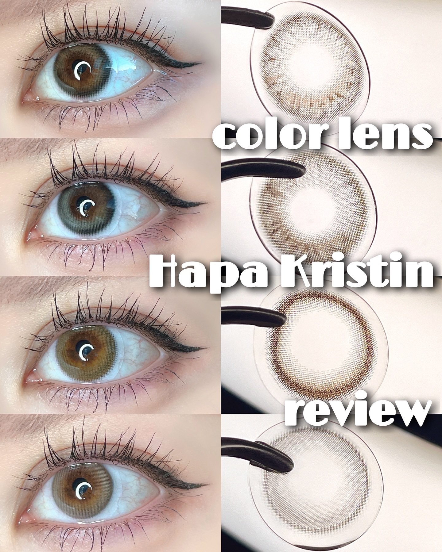 Glazed Krirtin/Hapa kristin/カラーコンタクトレンズを使ったクチコミ（1枚目）